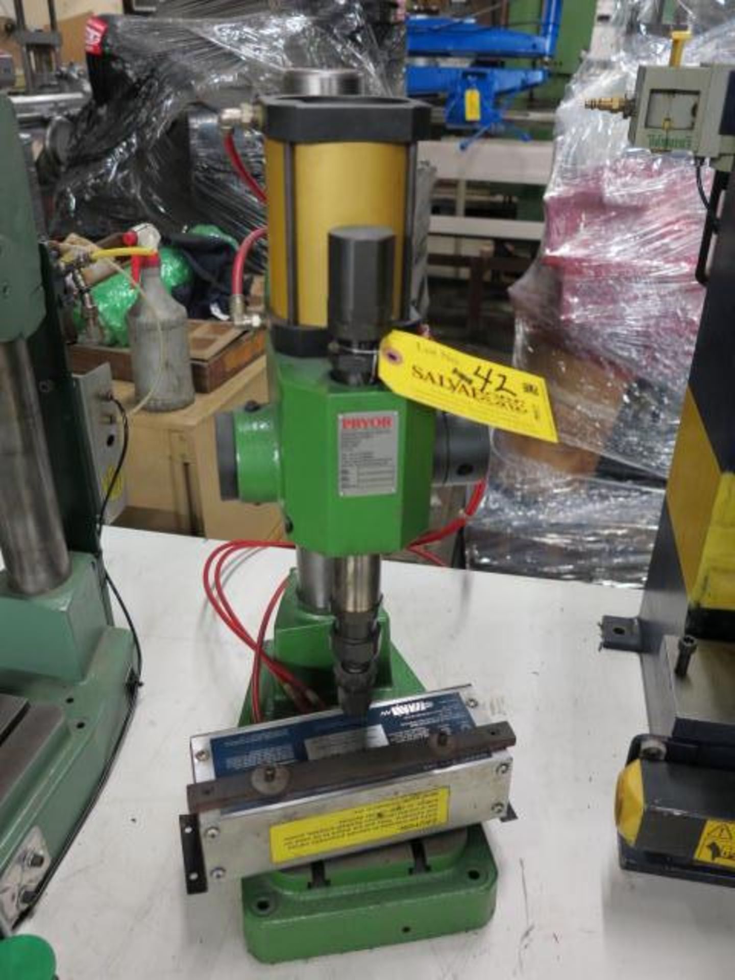 Pryor Pneumatic Marking Machine, Model 21, S/N 6960 with 2 Hand Controls, Built 2004