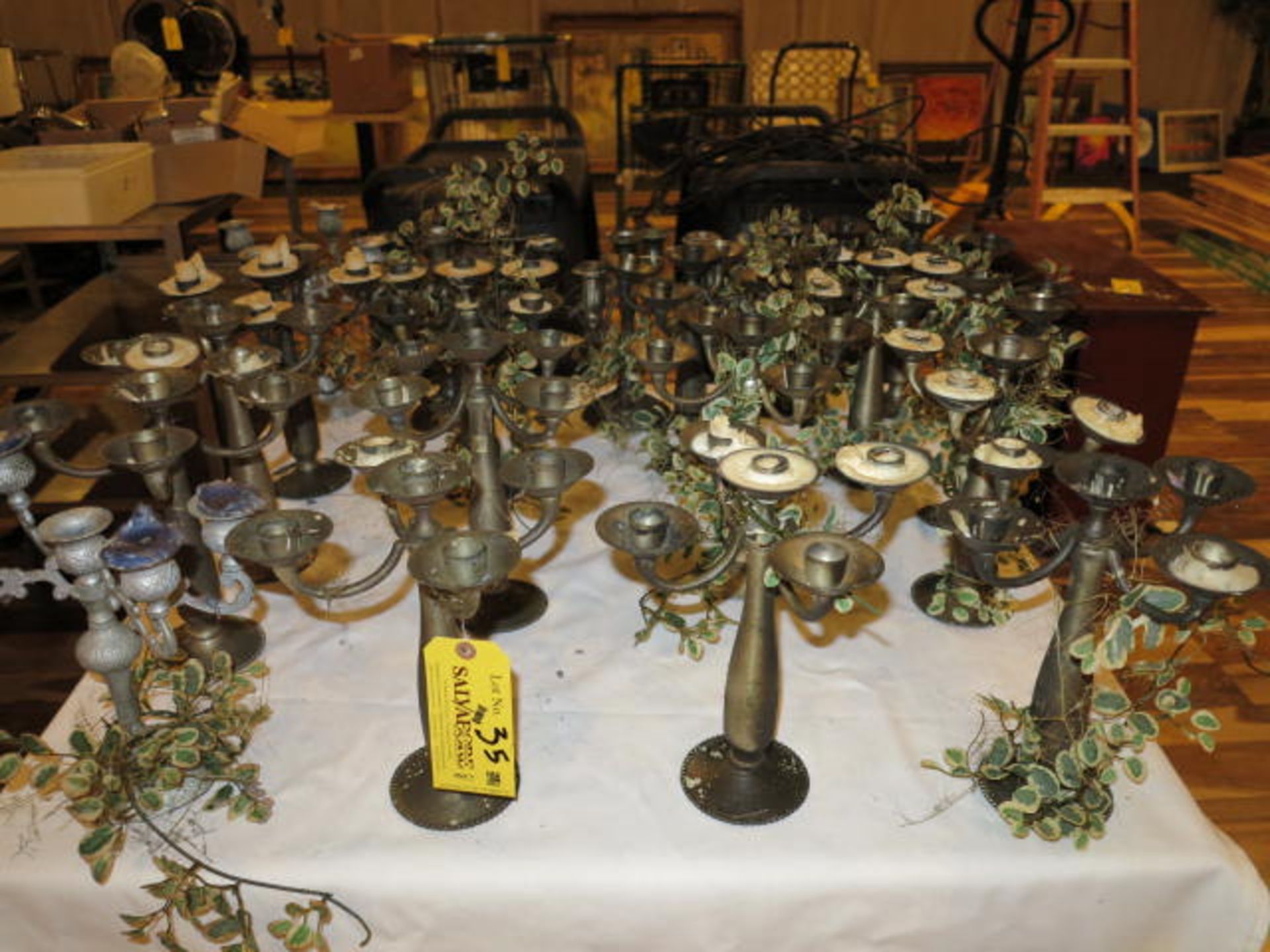 Lot (19) Candelabras