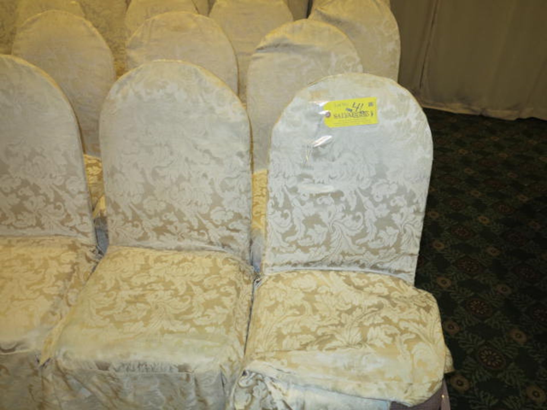 Lot (30) Stackable Chairs with Slipcovers