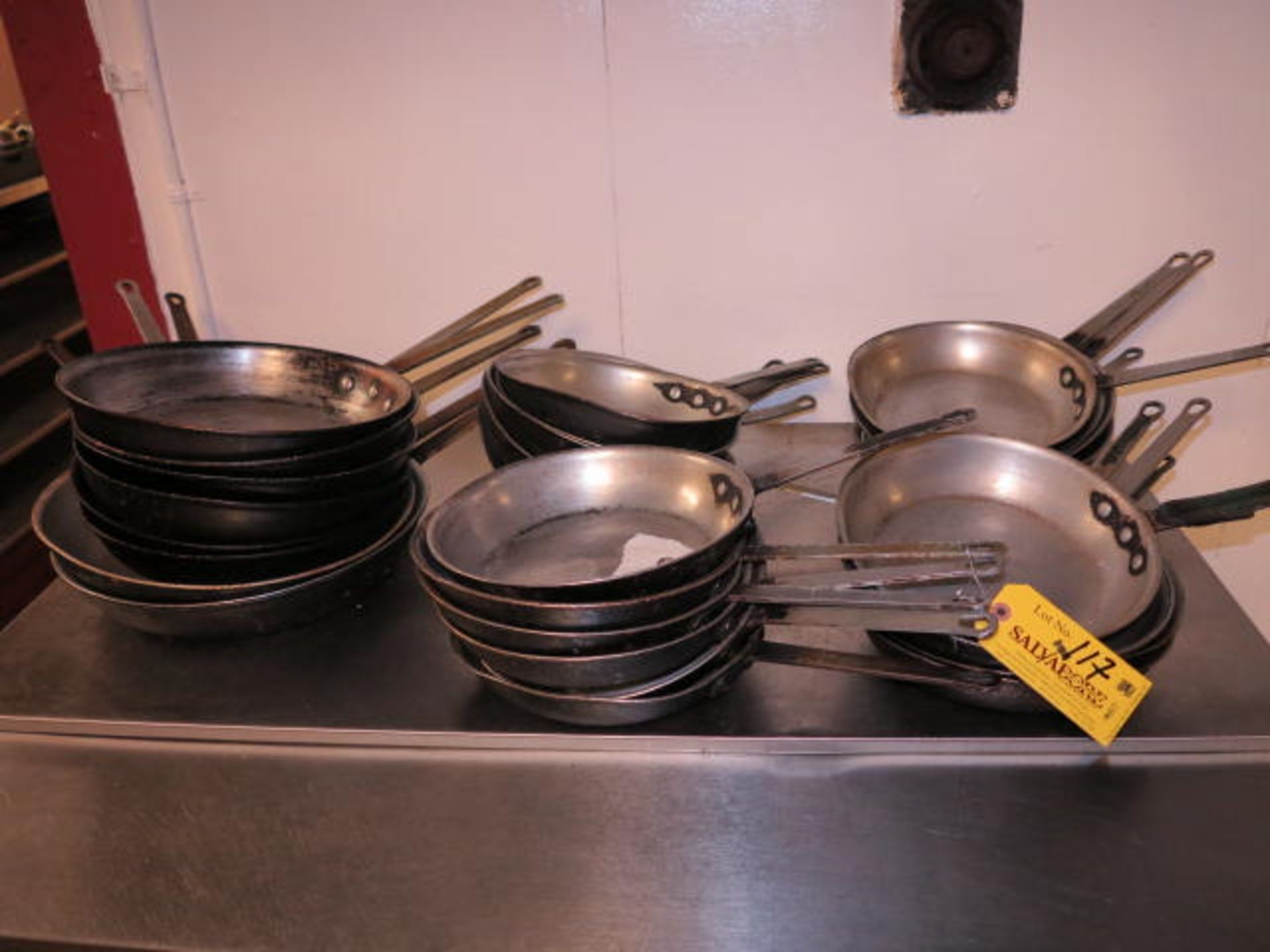 Lot Approximately (28) Frying Pans
