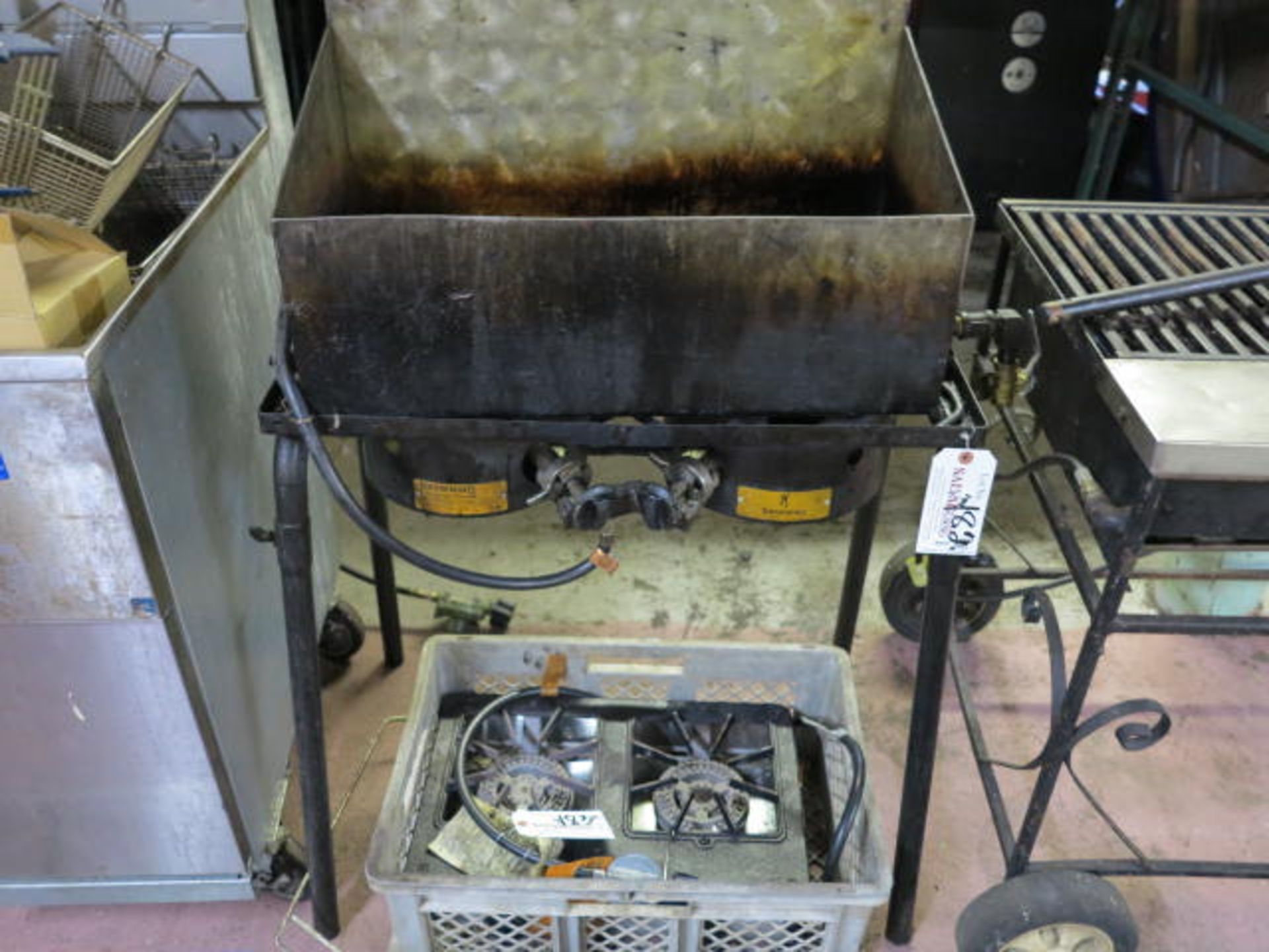 Custom Made Fryer on Browning Two Burner