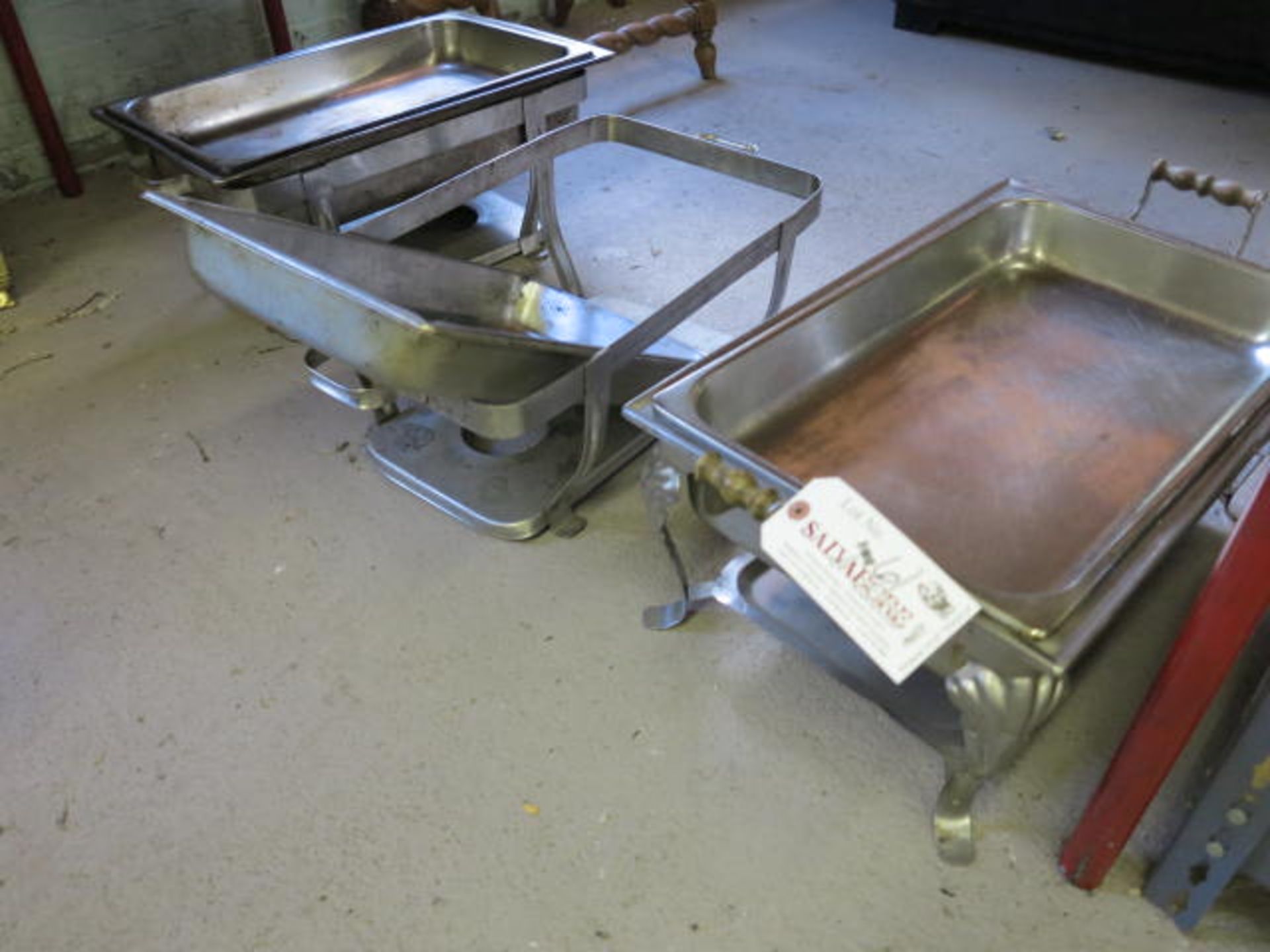 Lot (3) Chafing Dishes