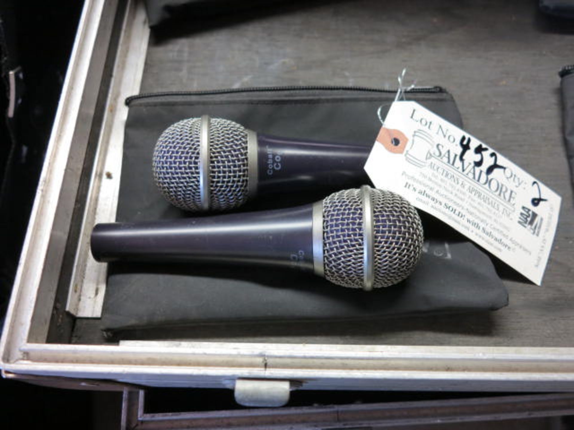 Lot (2) EV Cobalt Cog Microphones with Case