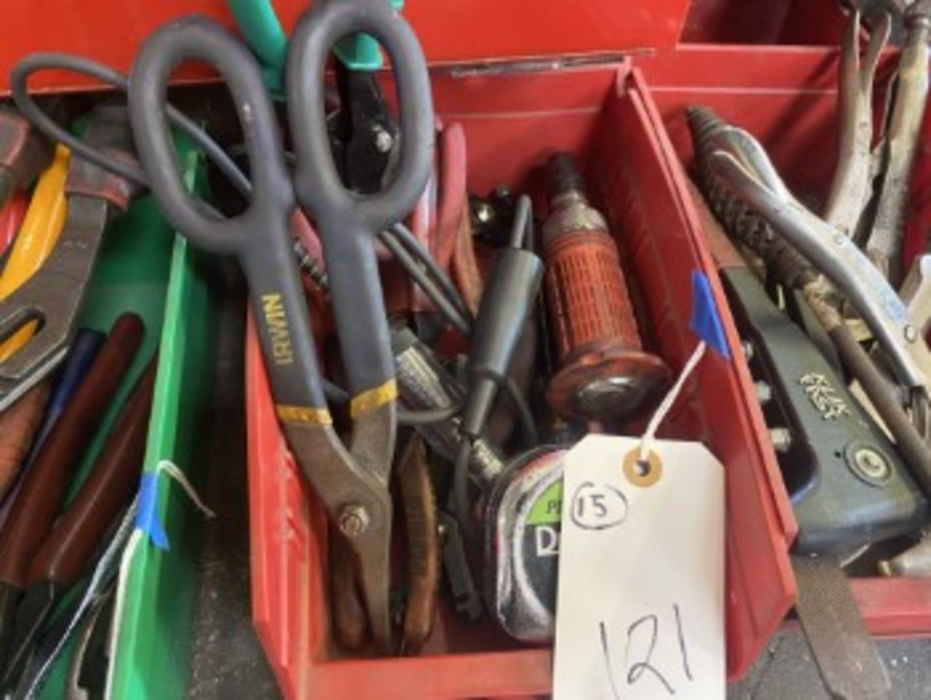 ASSORTED HAND TOOLS - SCISSORS, DRIVERS, ETC