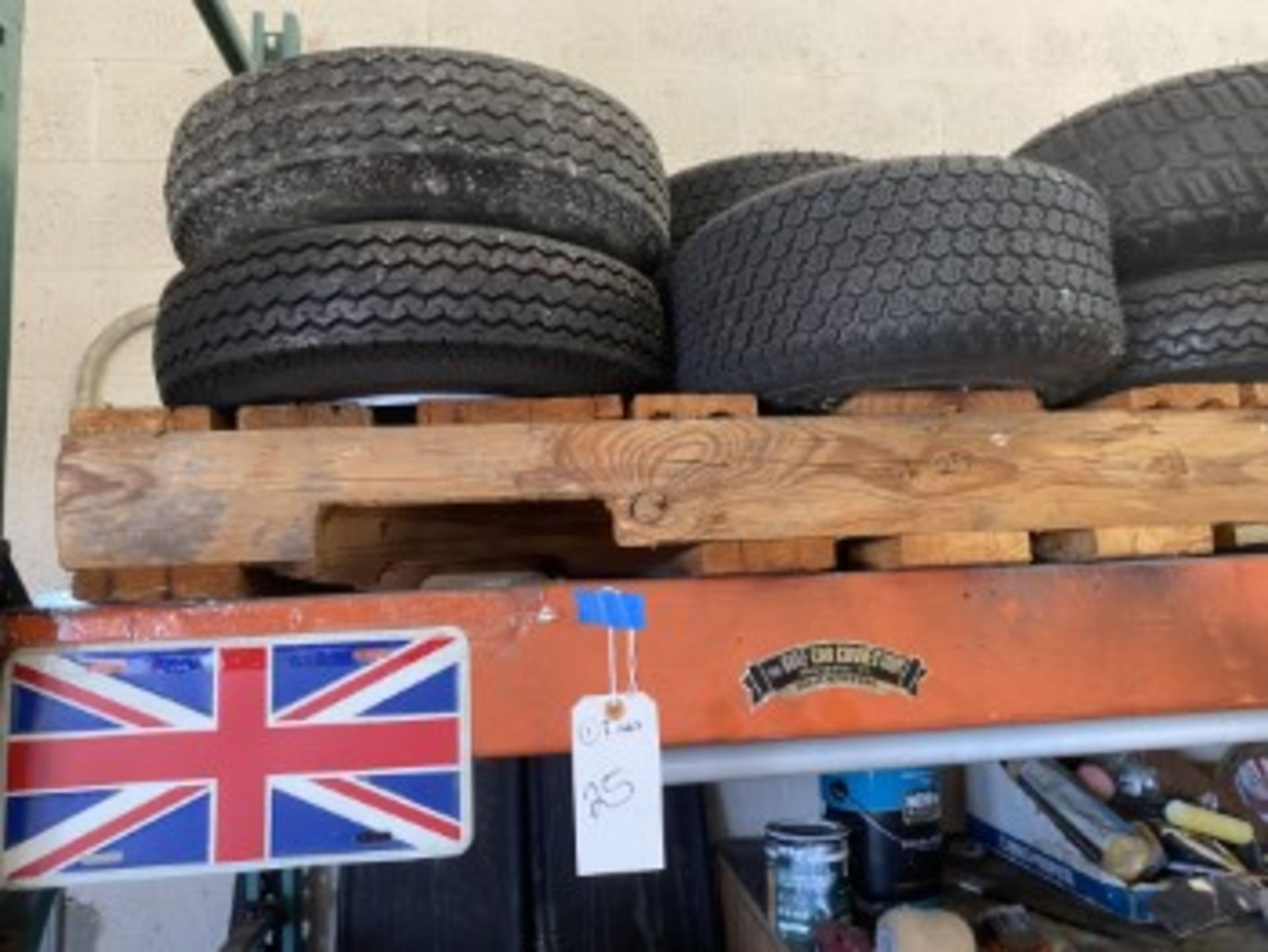 ASSORTED GOLF CART / TRAILER RIMS & TIRES