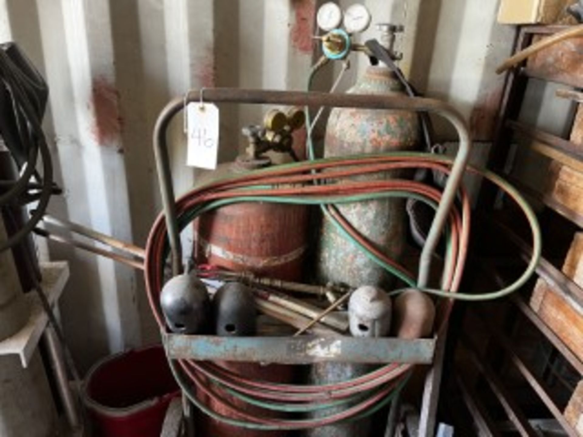 OXY-ACETYLENE SET WITH EXTRA RODS - Image 2 of 3