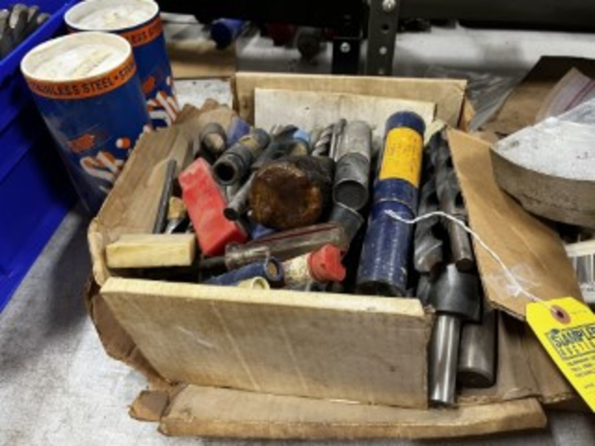 LARGE DRILL BITS & TOOLS (2 BOXES) - Image 2 of 2