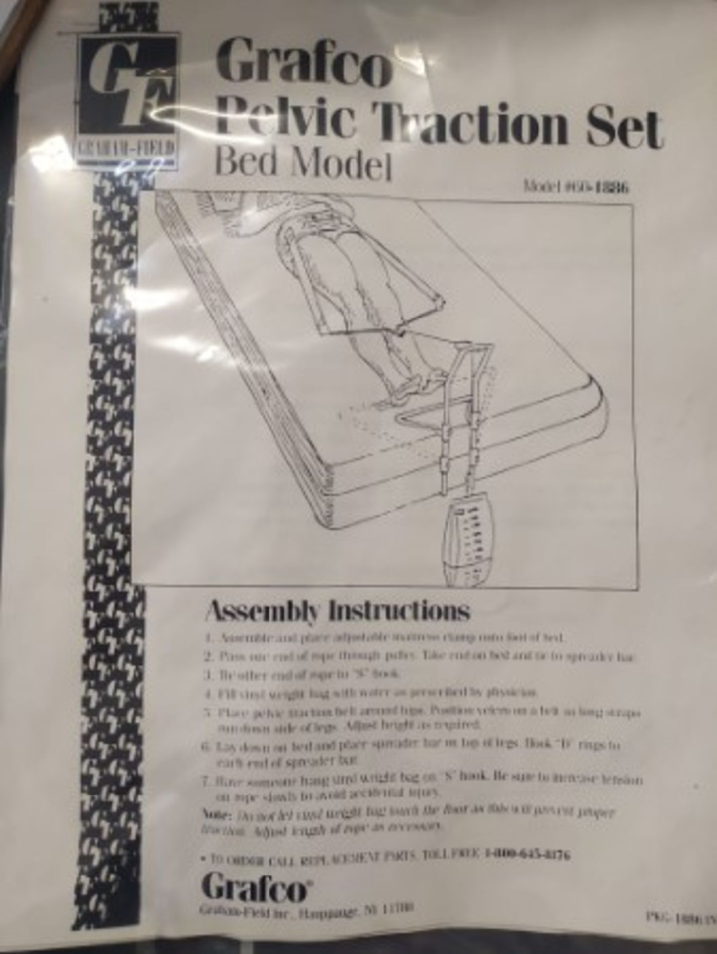 60-1886 BED MODEL PELVIC TRACTION SETS
