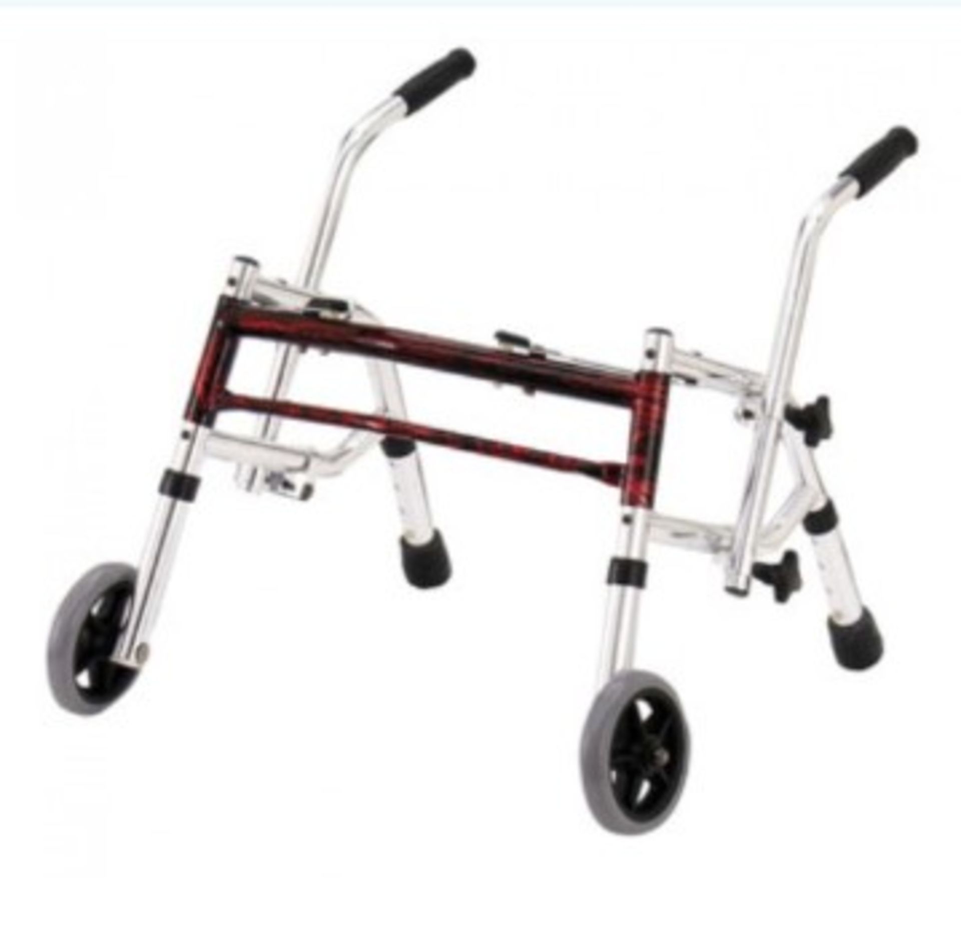 PEDIATRIC 10221-FRD-1 2-BUTTON GLIDER WALKER - FLAME RED - Image 2 of 2