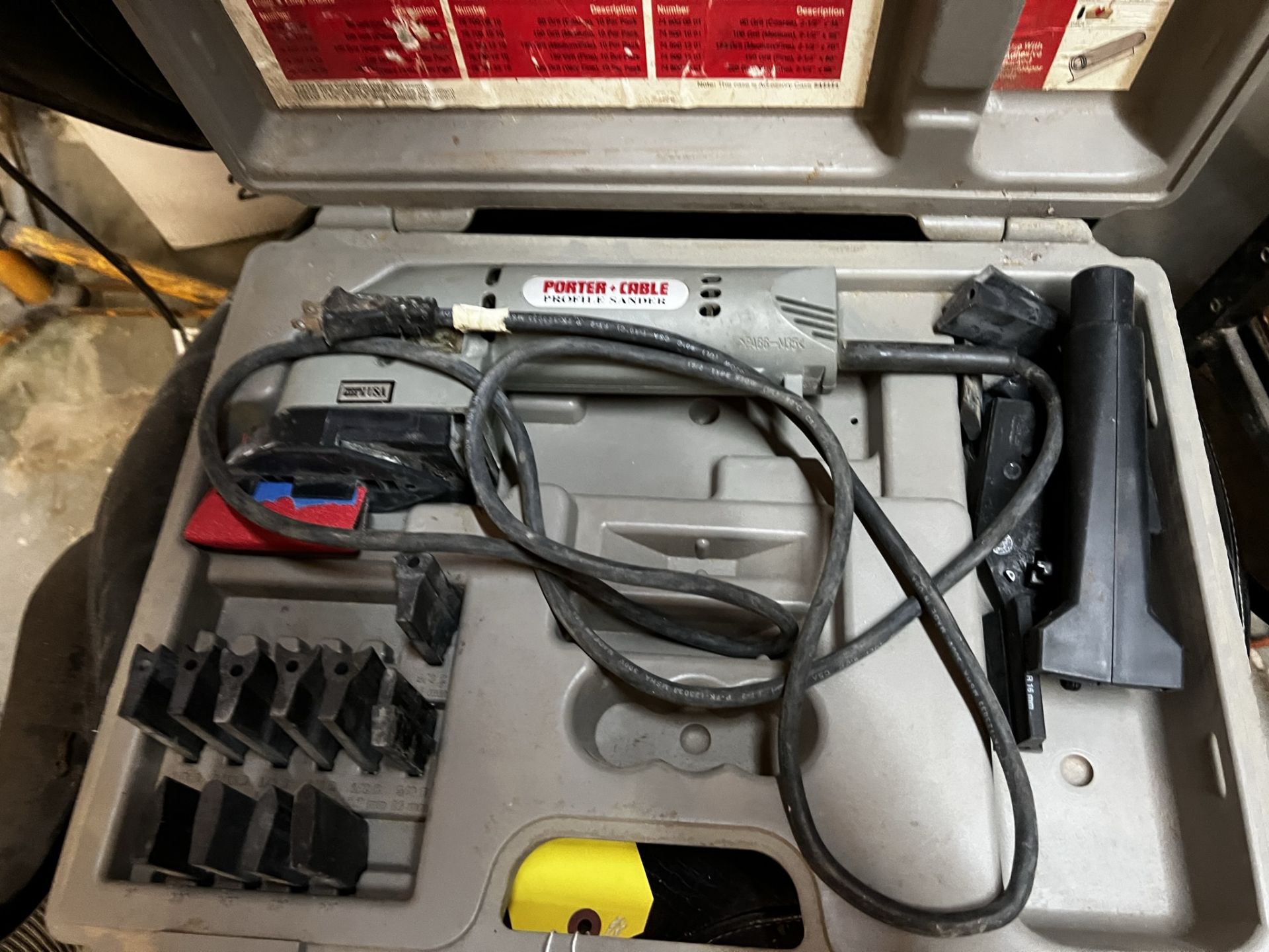 PORTER CABLE PROFILE SANDER IN CASE (LOCATED IN WEST PALM BEACH, FL)