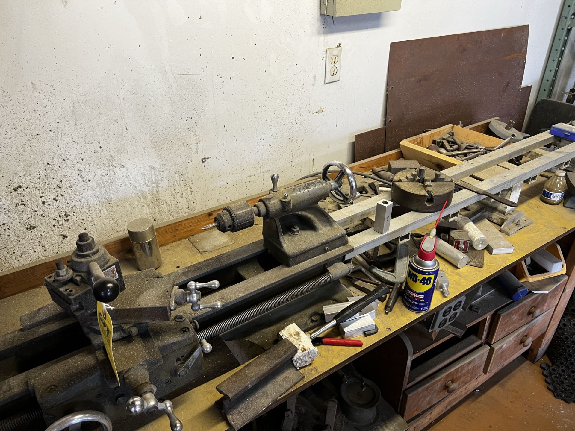 DAYTON BENCH LATHE WITH BENCH & CONTENTS (LOCATED IN WEST PALM BEACH, FL) - Image 3 of 6