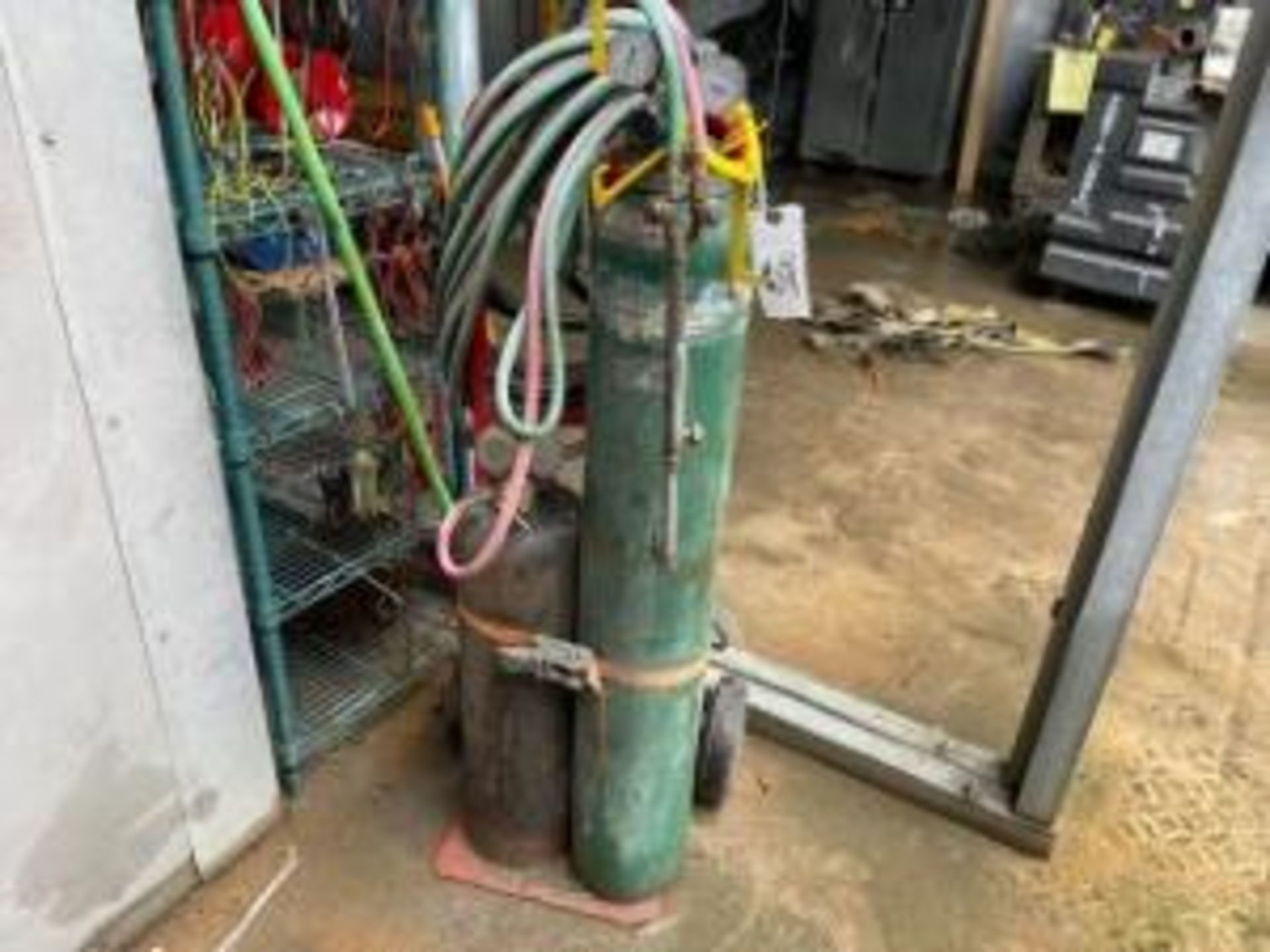 TORCH SET WITH TANKS, TORCH, HOSES, GAGES & CART (LOCATED IN HIALEAH, FL) - Image 2 of 2