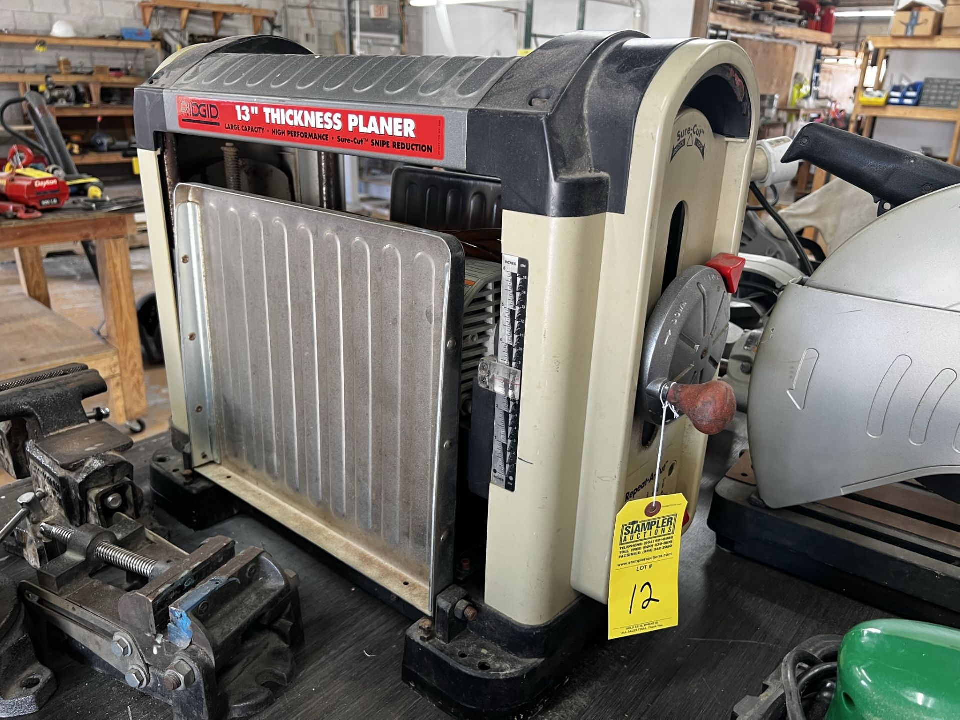 RIGID LARGE CAPACITY PLANER - 13'' (LOCATED IN WEST PALM BEACH, FL) - Image 2 of 3