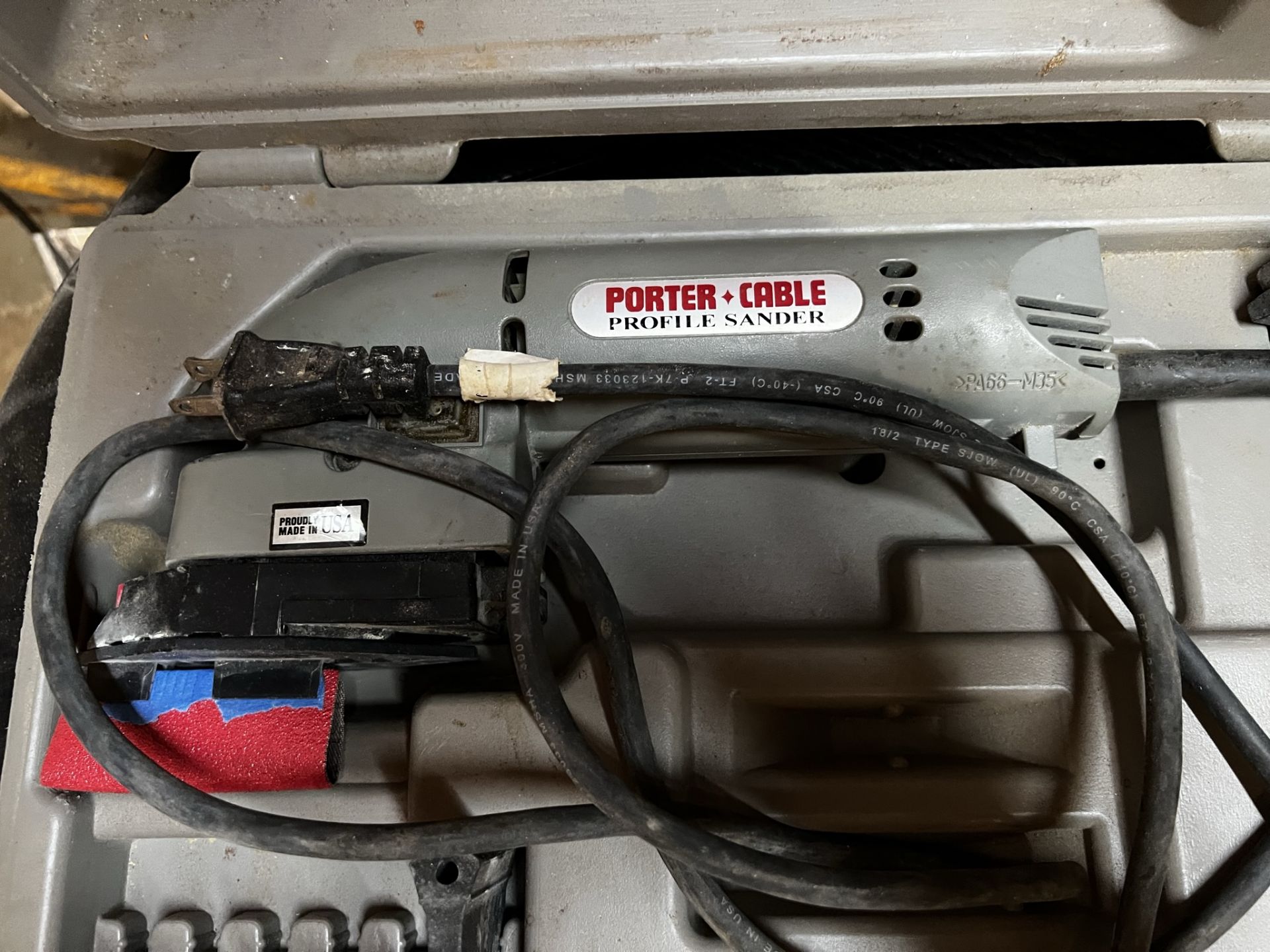 PORTER CABLE PROFILE SANDER IN CASE (LOCATED IN WEST PALM BEACH, FL) - Image 2 of 3