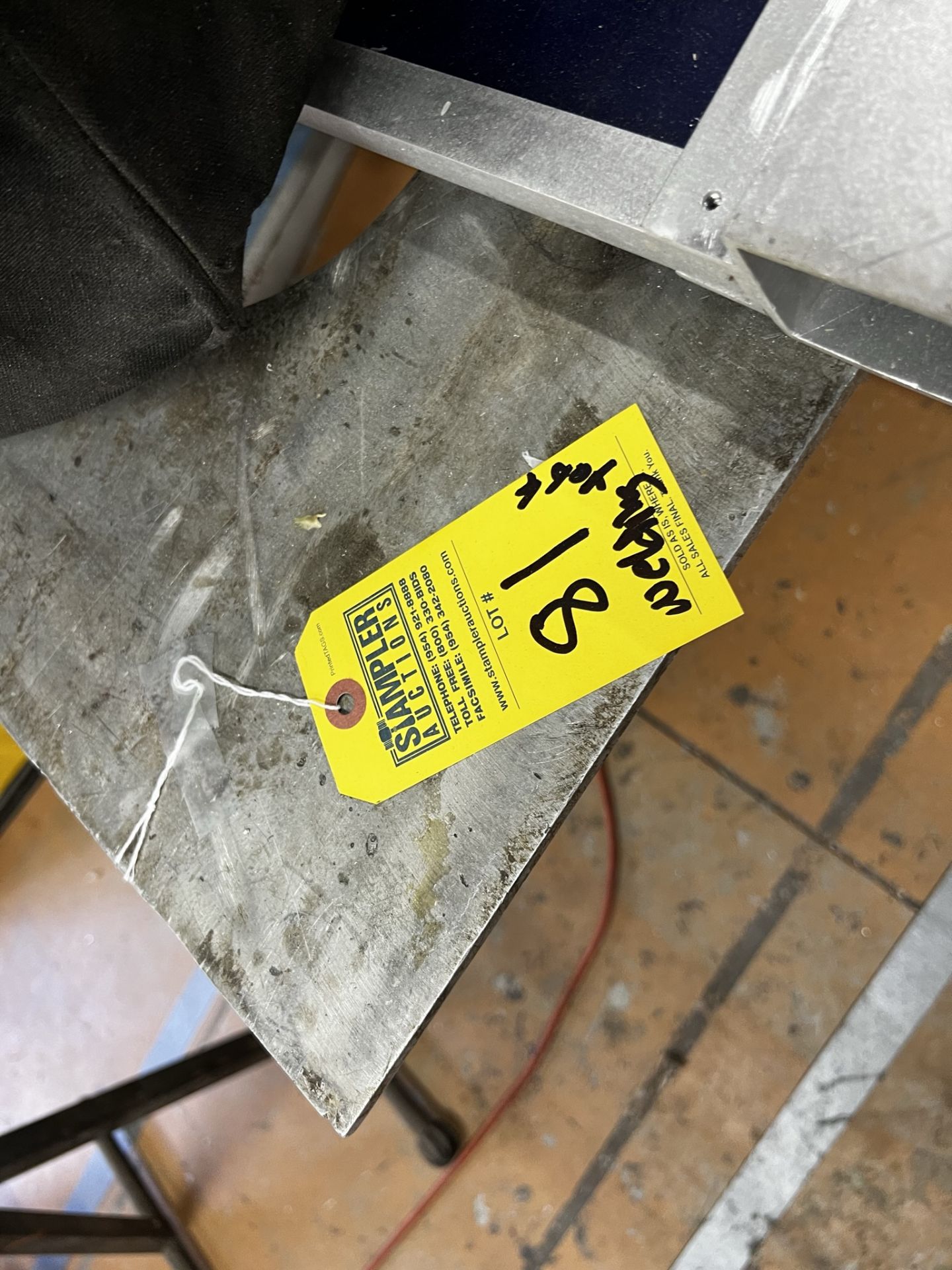 WELDING METAL TABLE WITH WELDING SLOTS - 10x4 (LOCATED IN WEST PALM BEACH, FL)