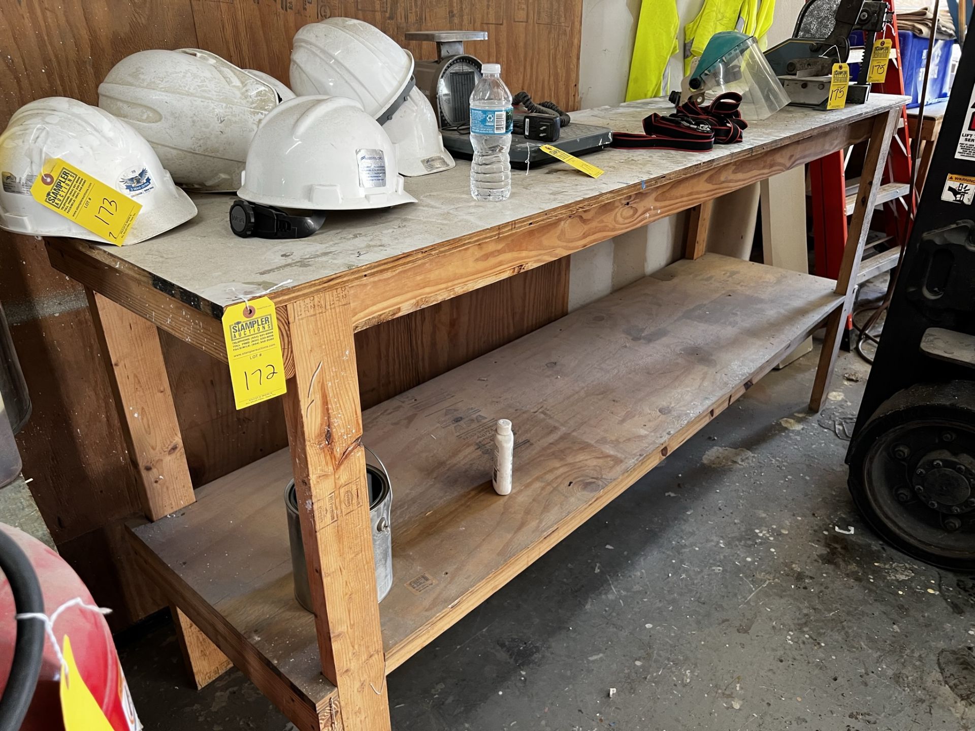 WOOD SHOP TABLE - 8'x2' (LOCATED IN WEST PALM BEACH, FL)