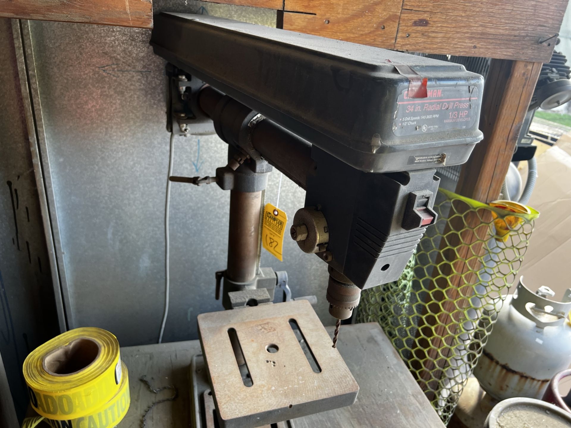 CRAFTSMAN RADIAL DRILL PRESS ON STAND - 34'' (LOCATED IN WEST PALM BEACH, FL) - Image 4 of 4