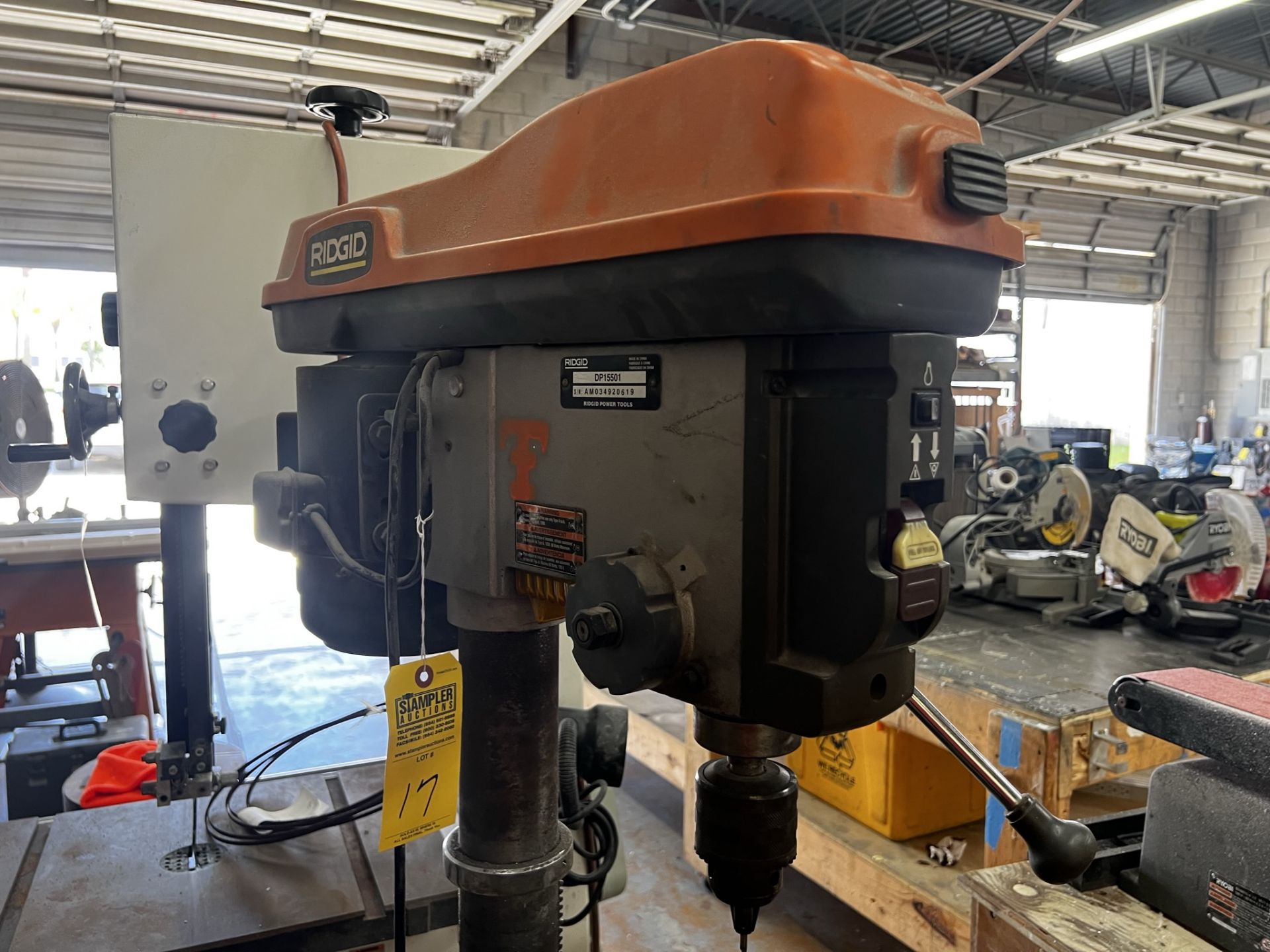 RIGID DP15501 DRILL PRESS - 1/2HP (LOCATED IN WEST PALM BEACH, FL)