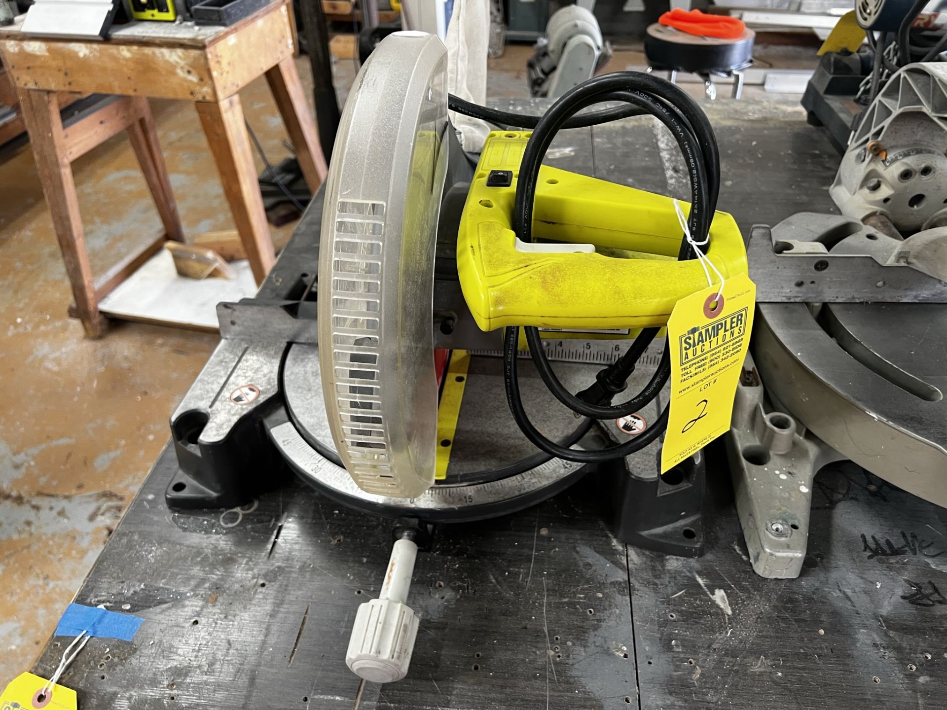 RYOBI CHOP SAW (LOCATED IN WEST PALM BEACH, FL) - Image 2 of 3