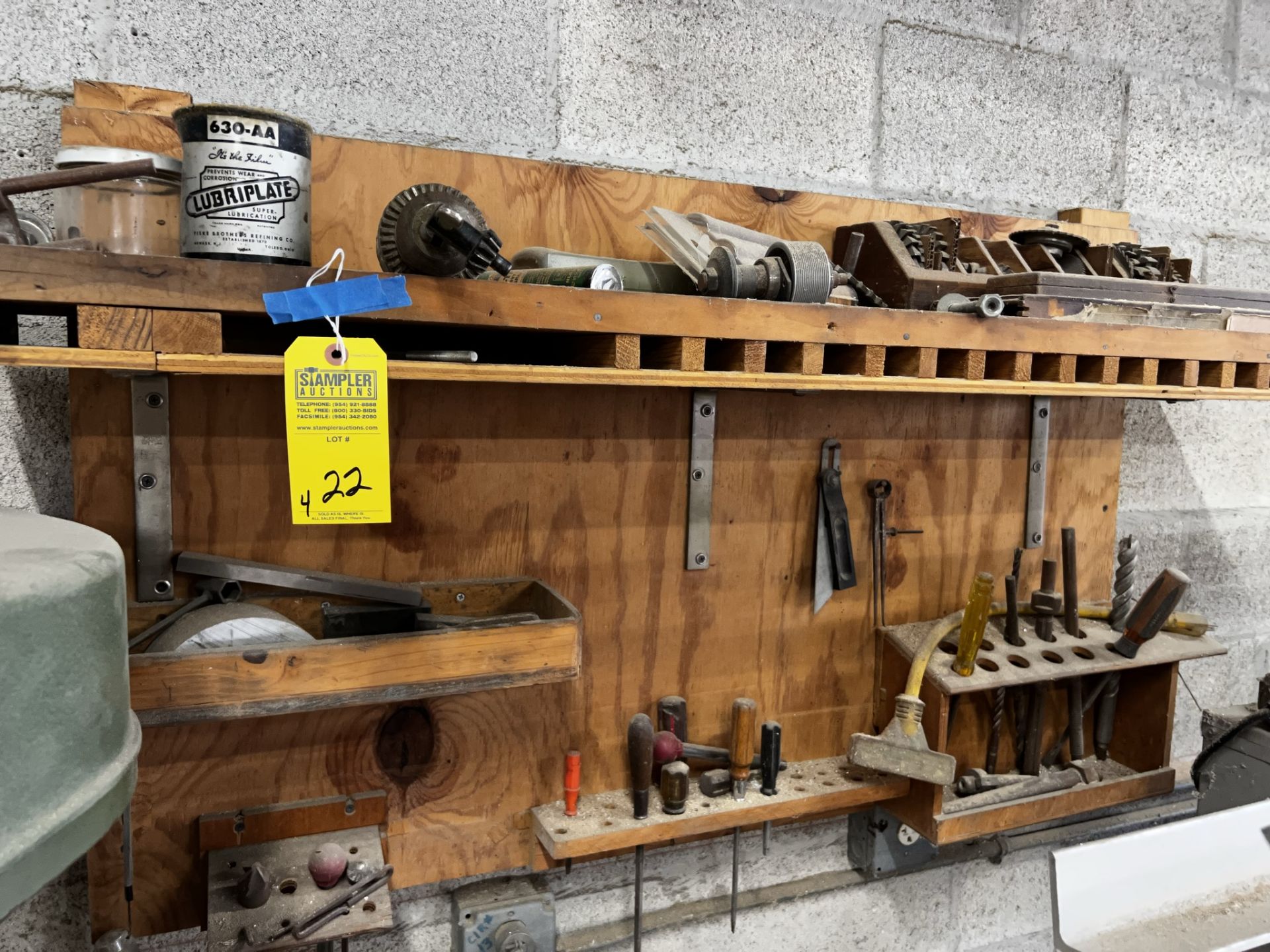 SHELVES OF ASSORTED TOOLS (LOCATED IN WEST PALM BEACH, FL)