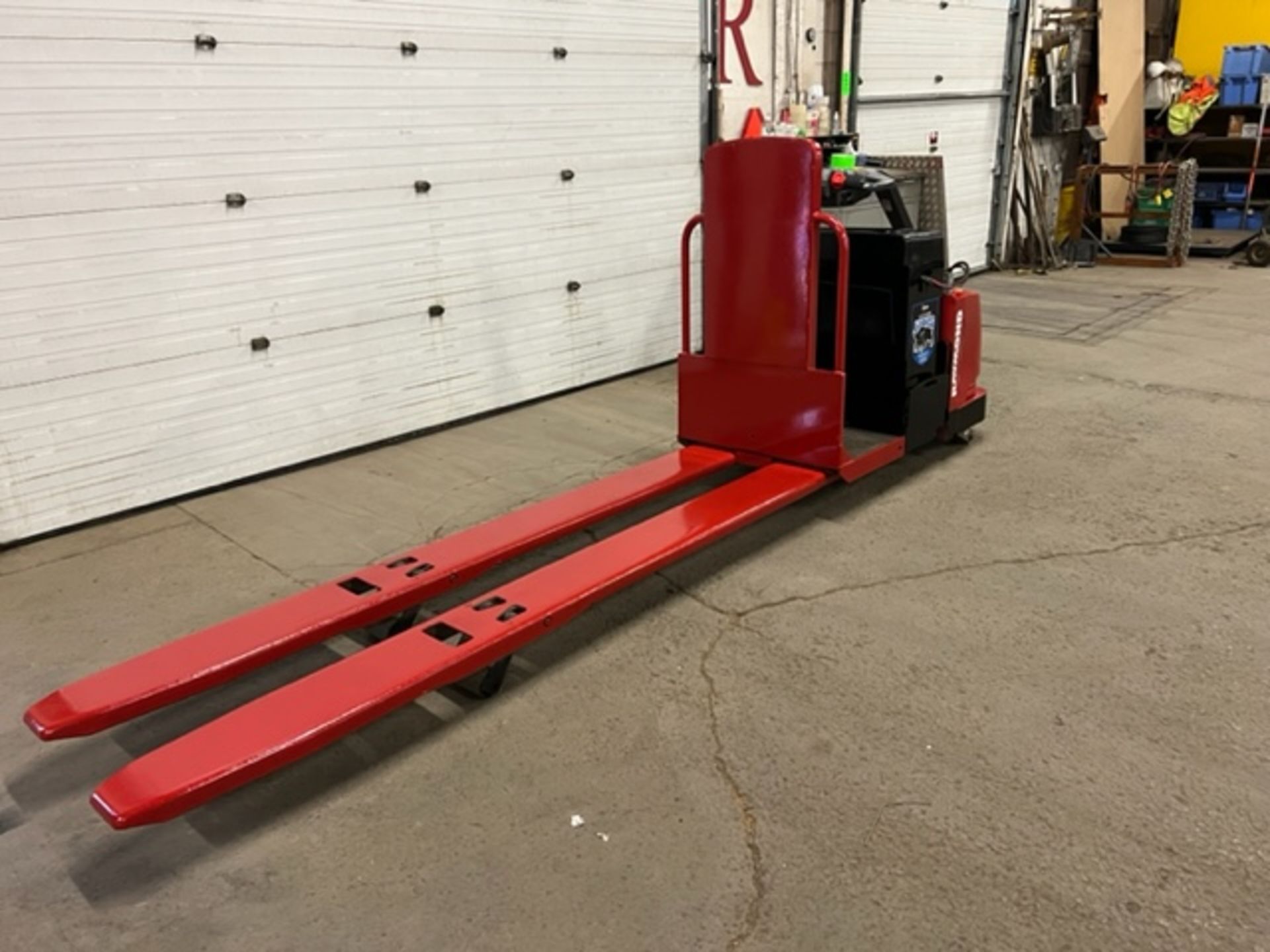 MINT 2006 Raymond Electric Walk Behind Walkie 8' LONG FORKS 6000lbs capacity Powered Pallet Cart - Image 3 of 3