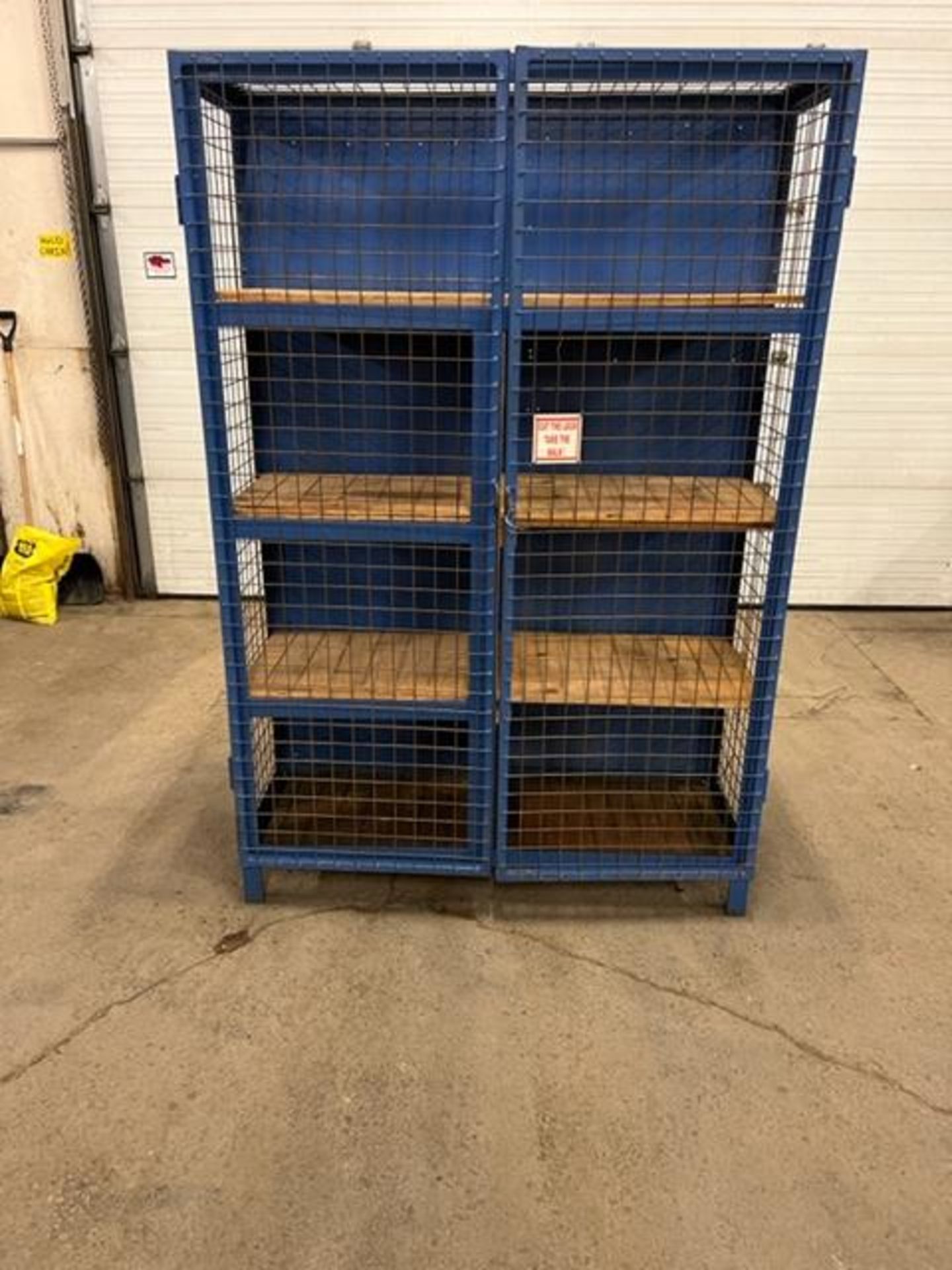 Storage Cabinet with Cage Fence Doors