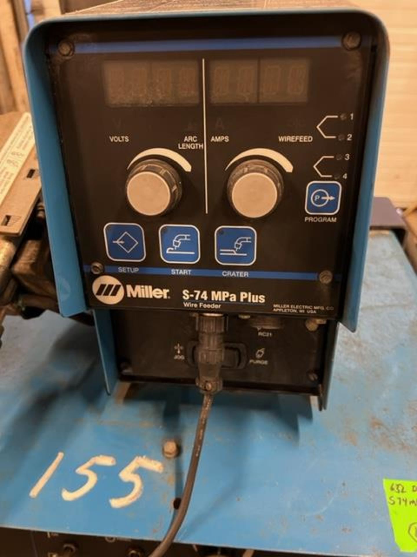 Miller Deltaweld 652 Mig Welder 650 Amp with S-74MPA Plus WIRE FEEDER 4-wheel COMPLETE with Mig - Image 2 of 2