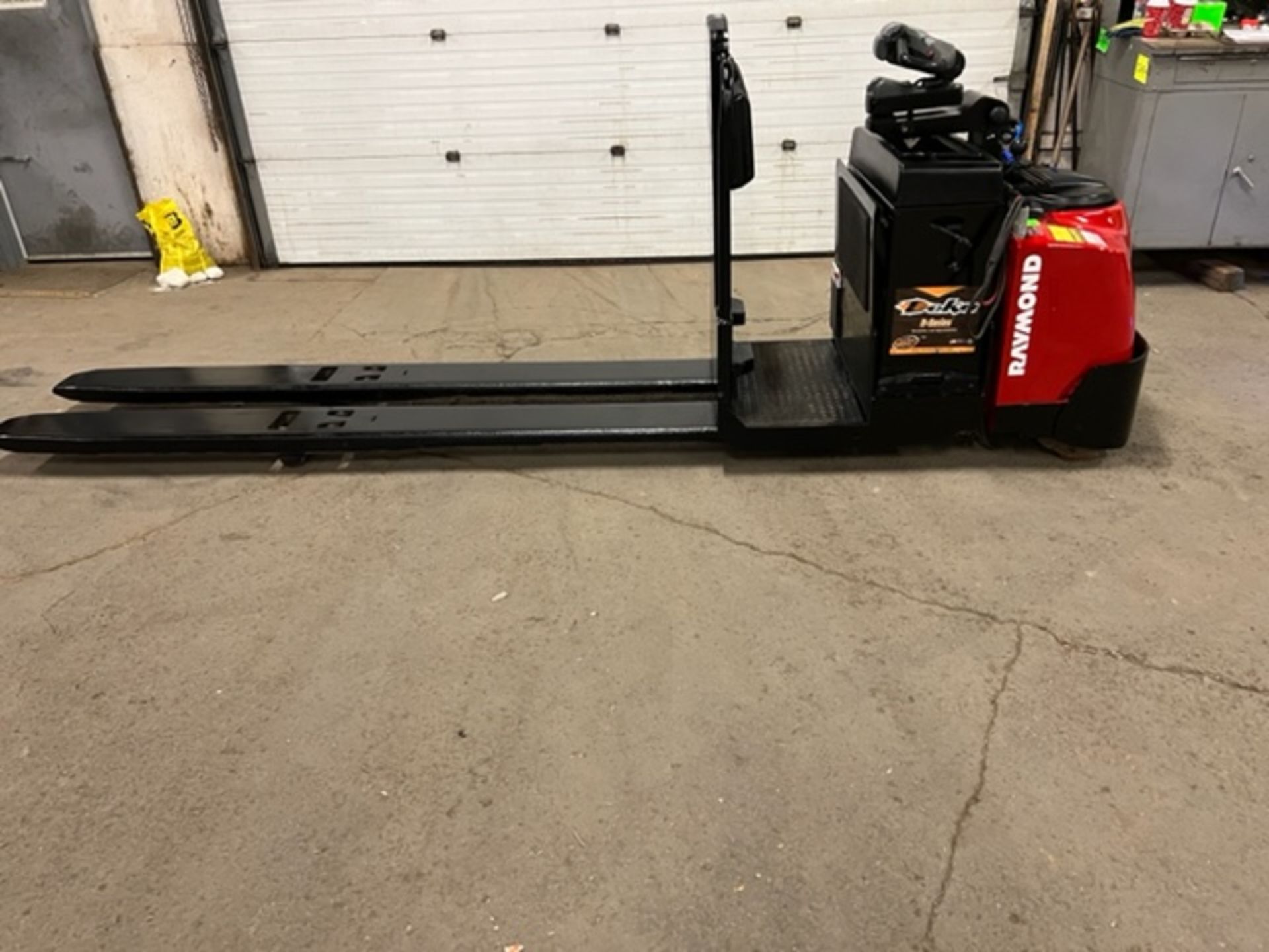 MINT 2015 Raymond Electric Walk Behind Walkie 8' LONG FORKS 6000lbs capacity Powered Pallet Cart - Image 2 of 3