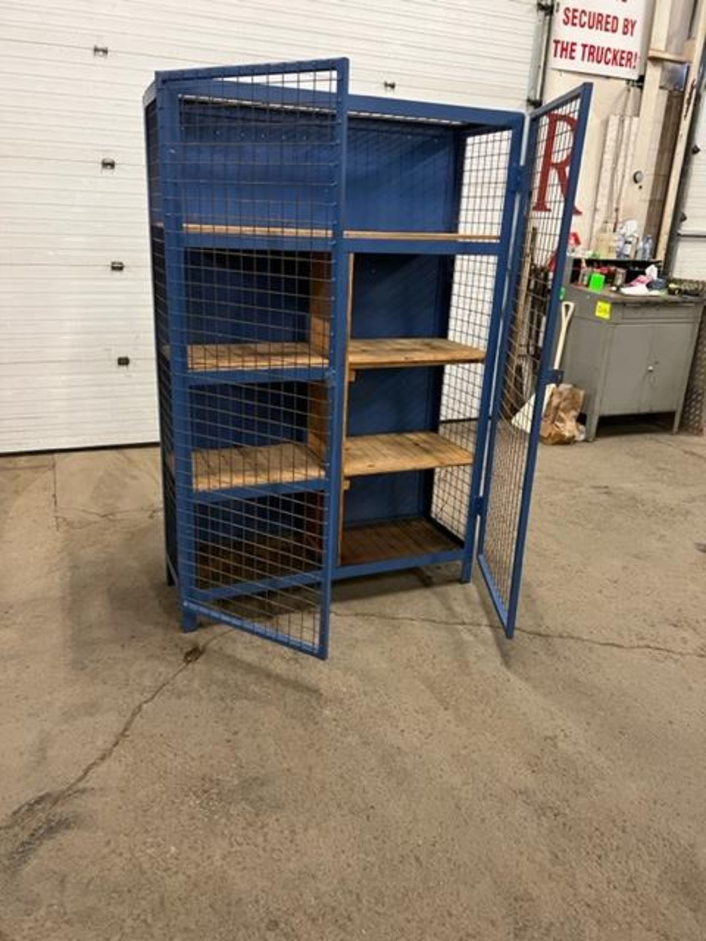 Storage Cabinet with Cage Fence Doors - Image 2 of 2