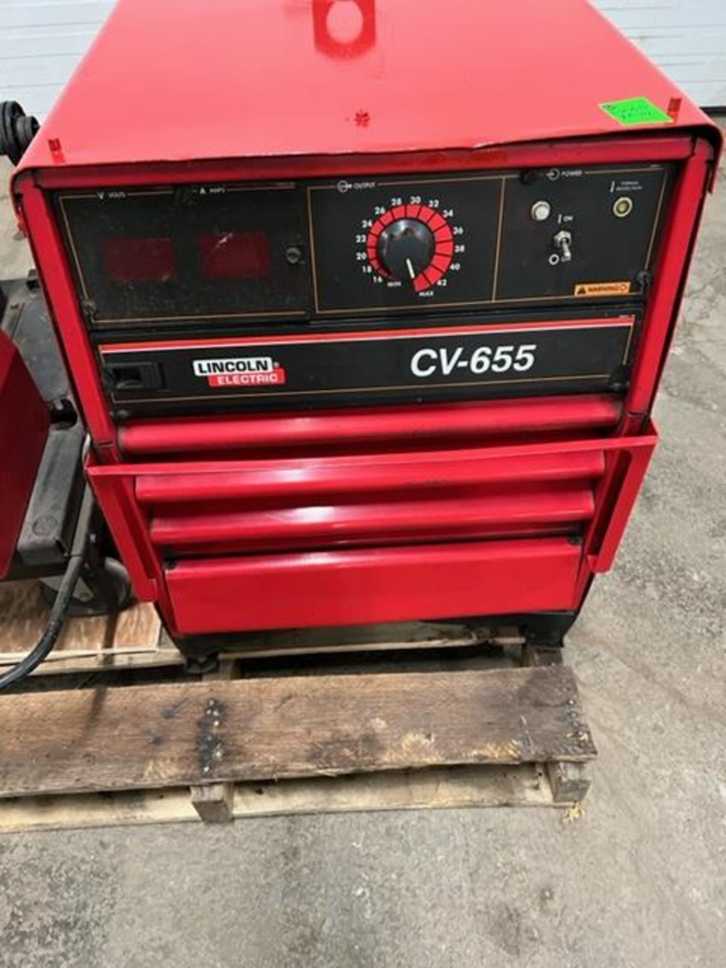 Lincoln Model CV-655 650 Amp Mig Welder with LF-74 Wire Feeder on Cart - Image 3 of 3