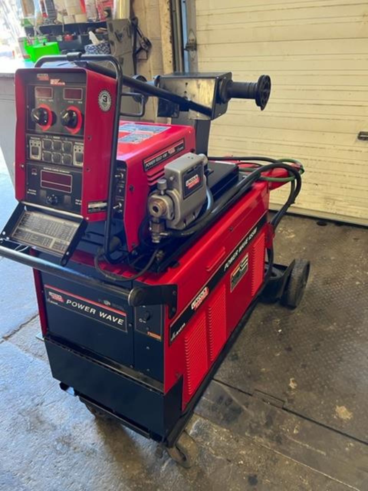 Lincoln Powerwave 455M 450 amp Mig Welder Welding Unit with DUAL Wire Feeder model 10M and mig