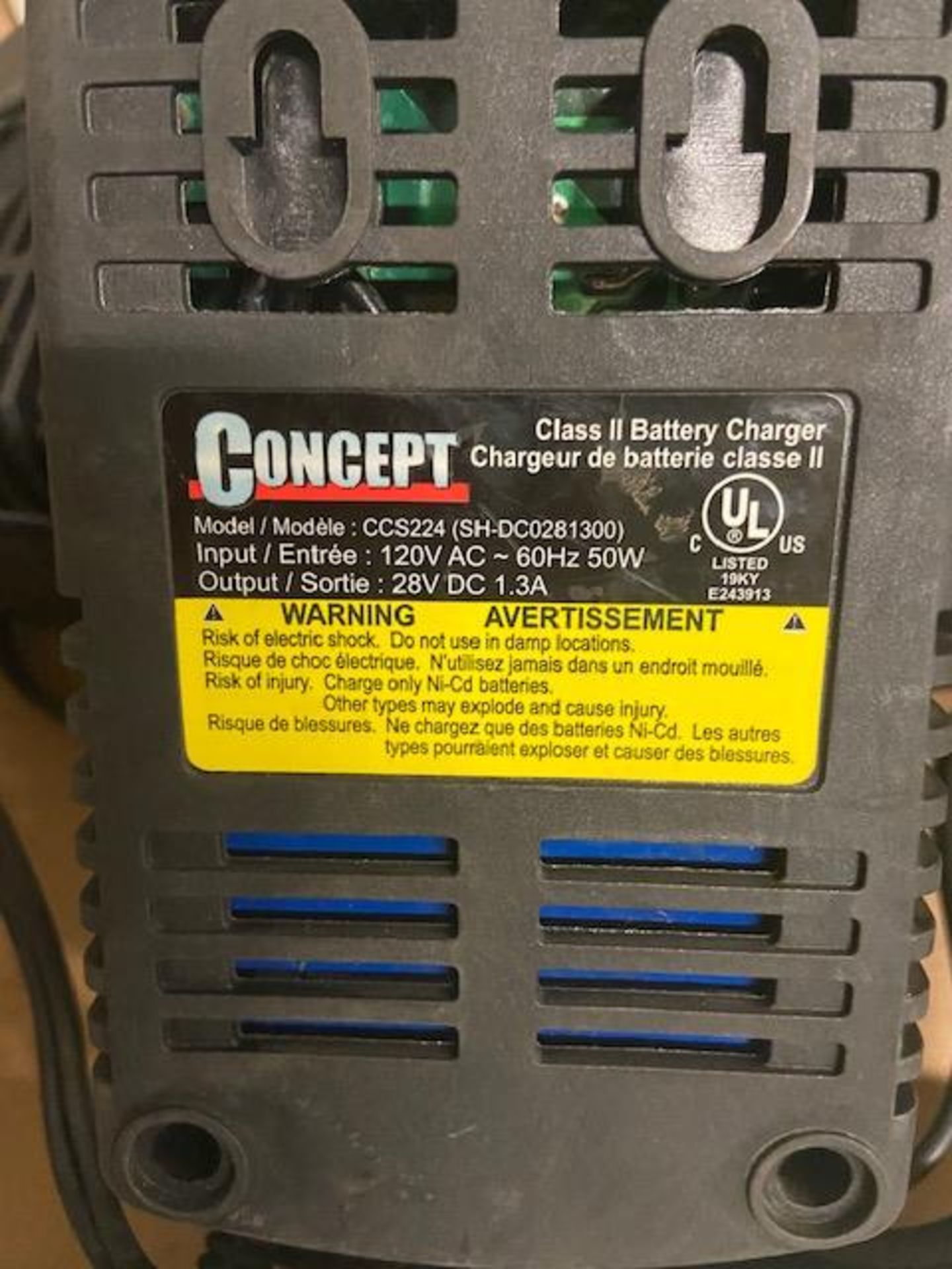 Lot of 2 Boxes of Battery Charger Units CONCEPT (6 units total) - Image 2 of 2