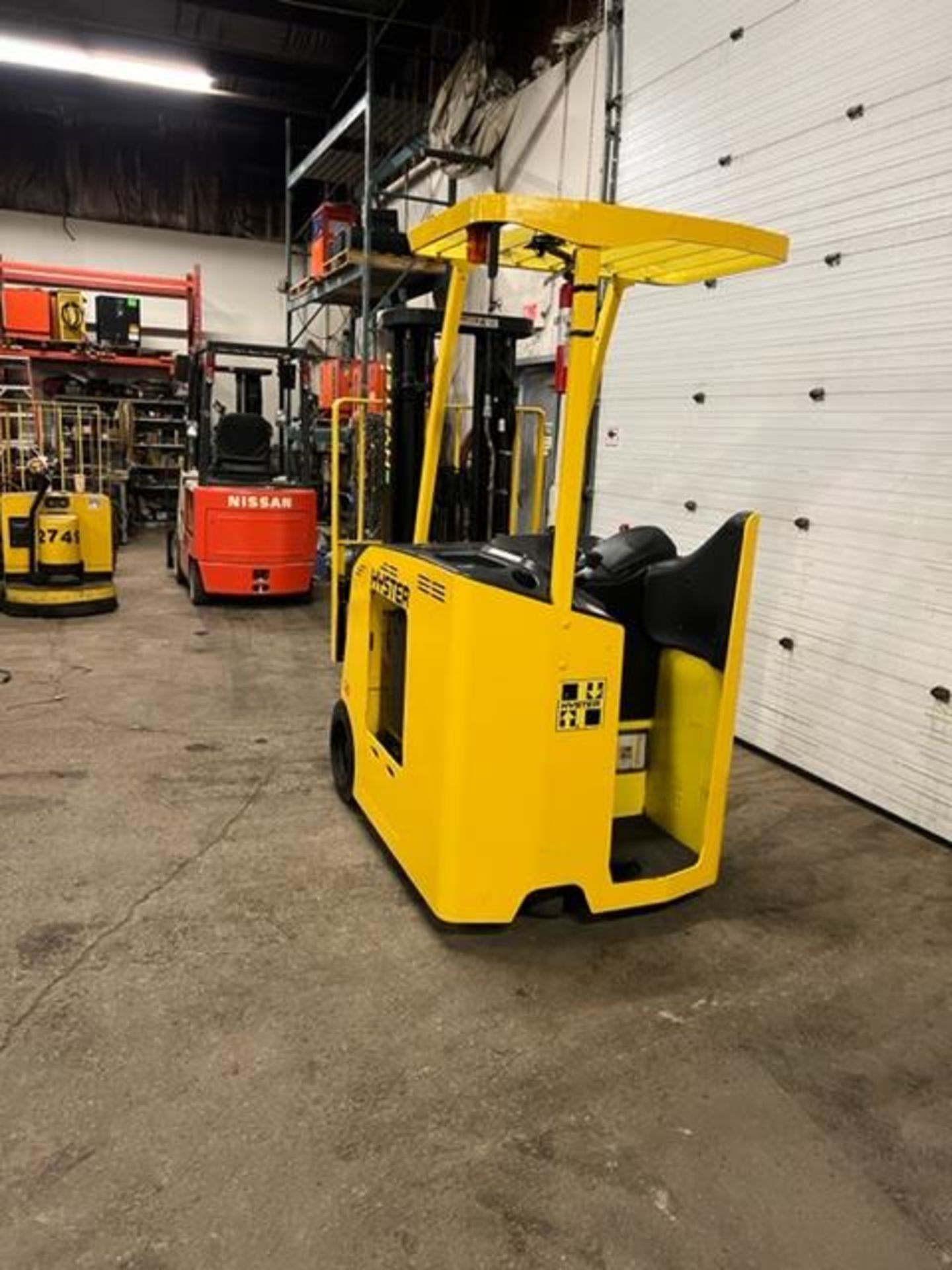 FREE CUSTOMS - Nice 2012 Hyster 3,000lbs Capacity Counter Balance Forklift Stand Up Electric with - Image 4 of 4