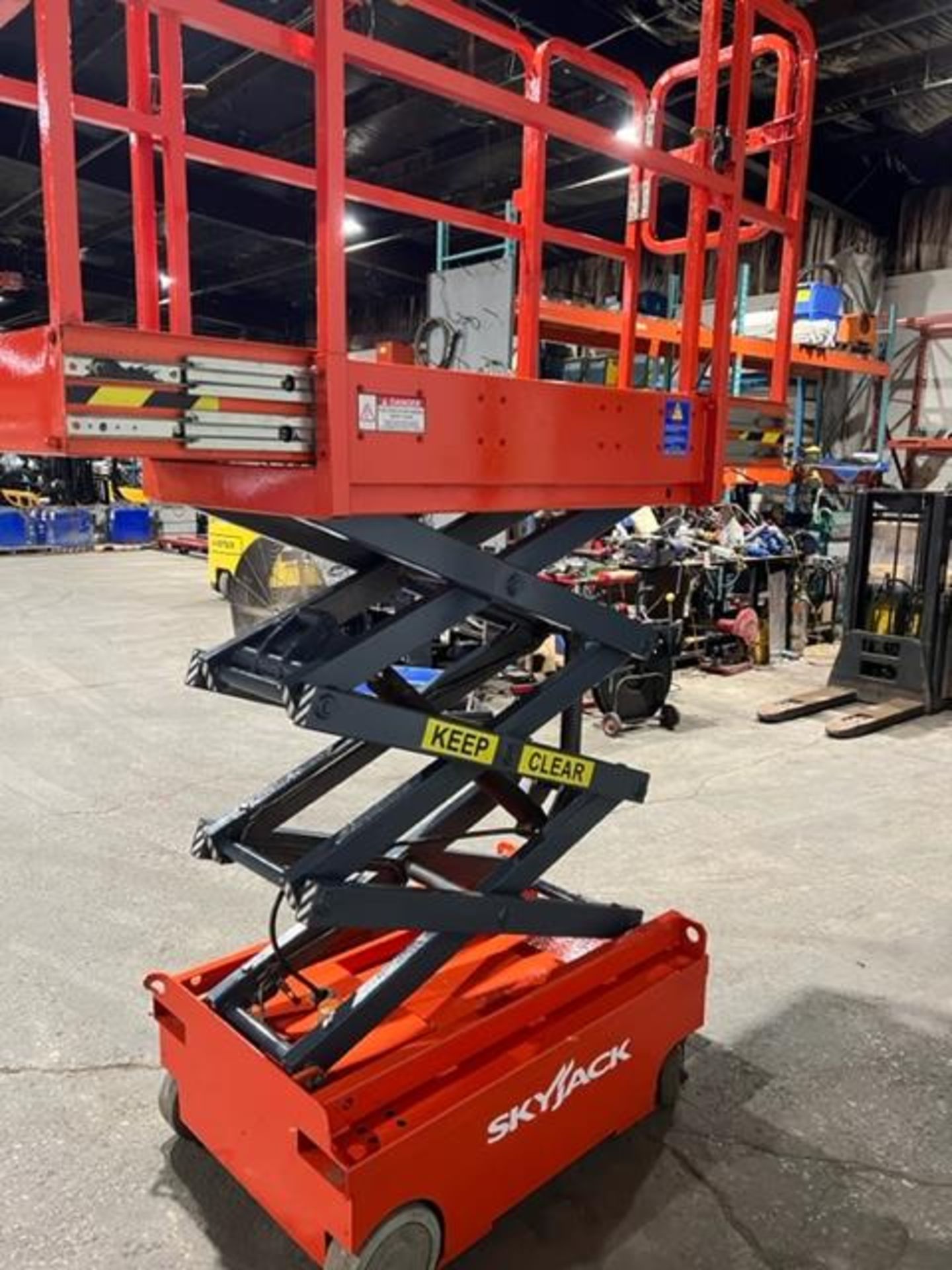 Skyjack Approximately 12' Lift Motorized Scissor Lift - As Is machine with electrical issues - Image 3 of 4