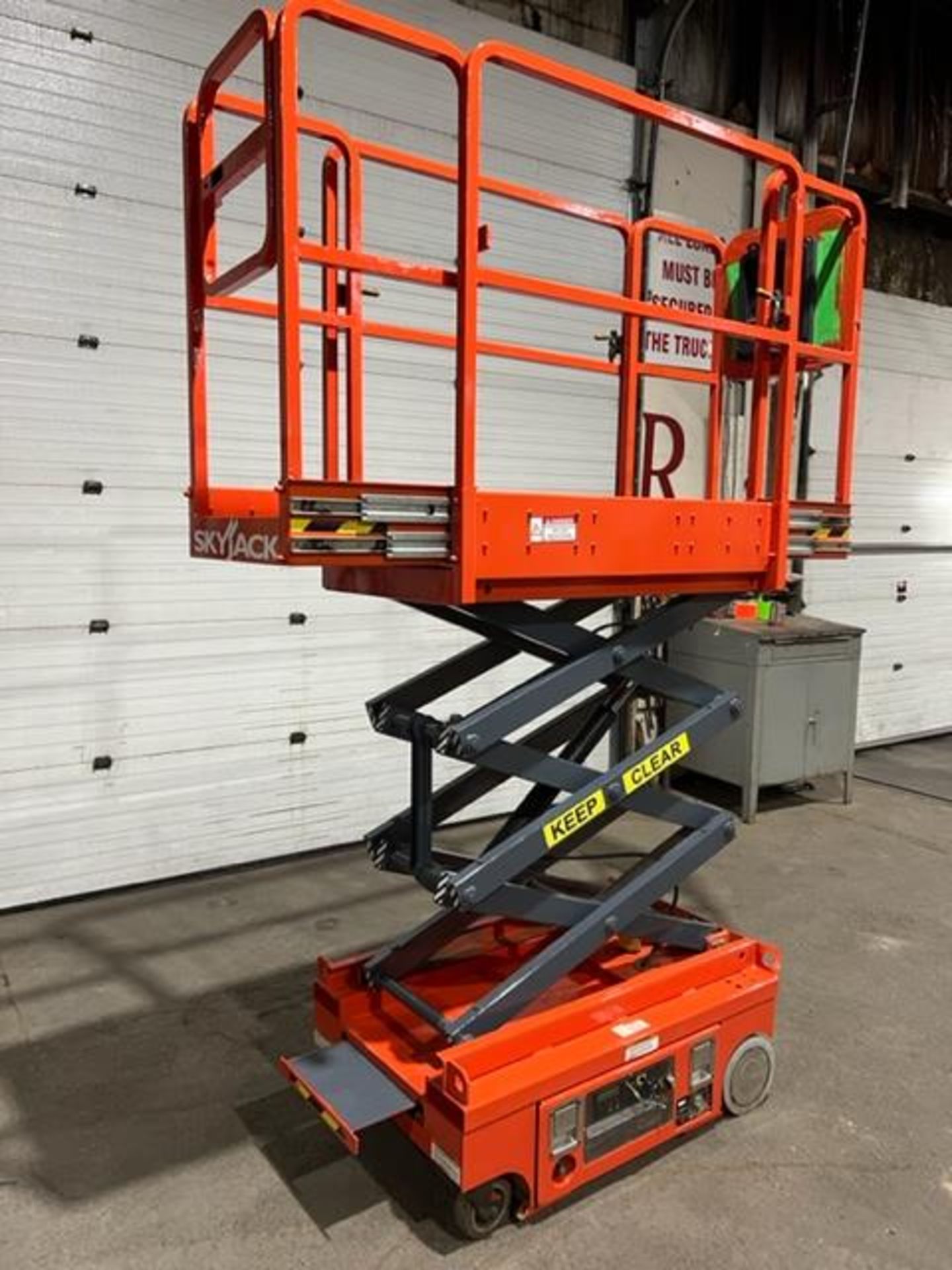 Skyjack Approximately 12' Lift Motorized Scissor Lift - As Is machine with electrical issues