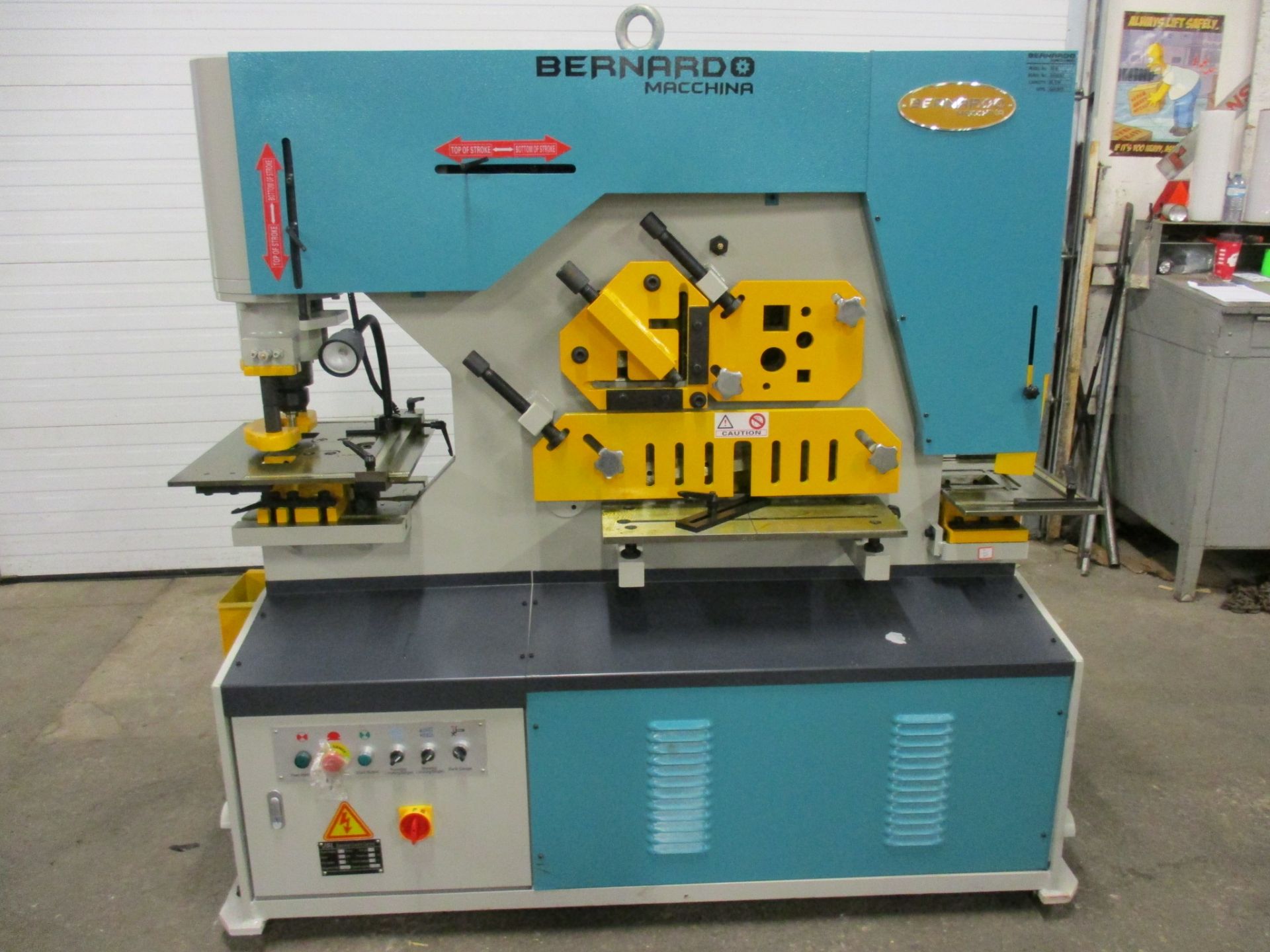 Bernardo Macchina 95 Ton Capacity Hydraulic Ironworker - complete with dies and punches - Dual