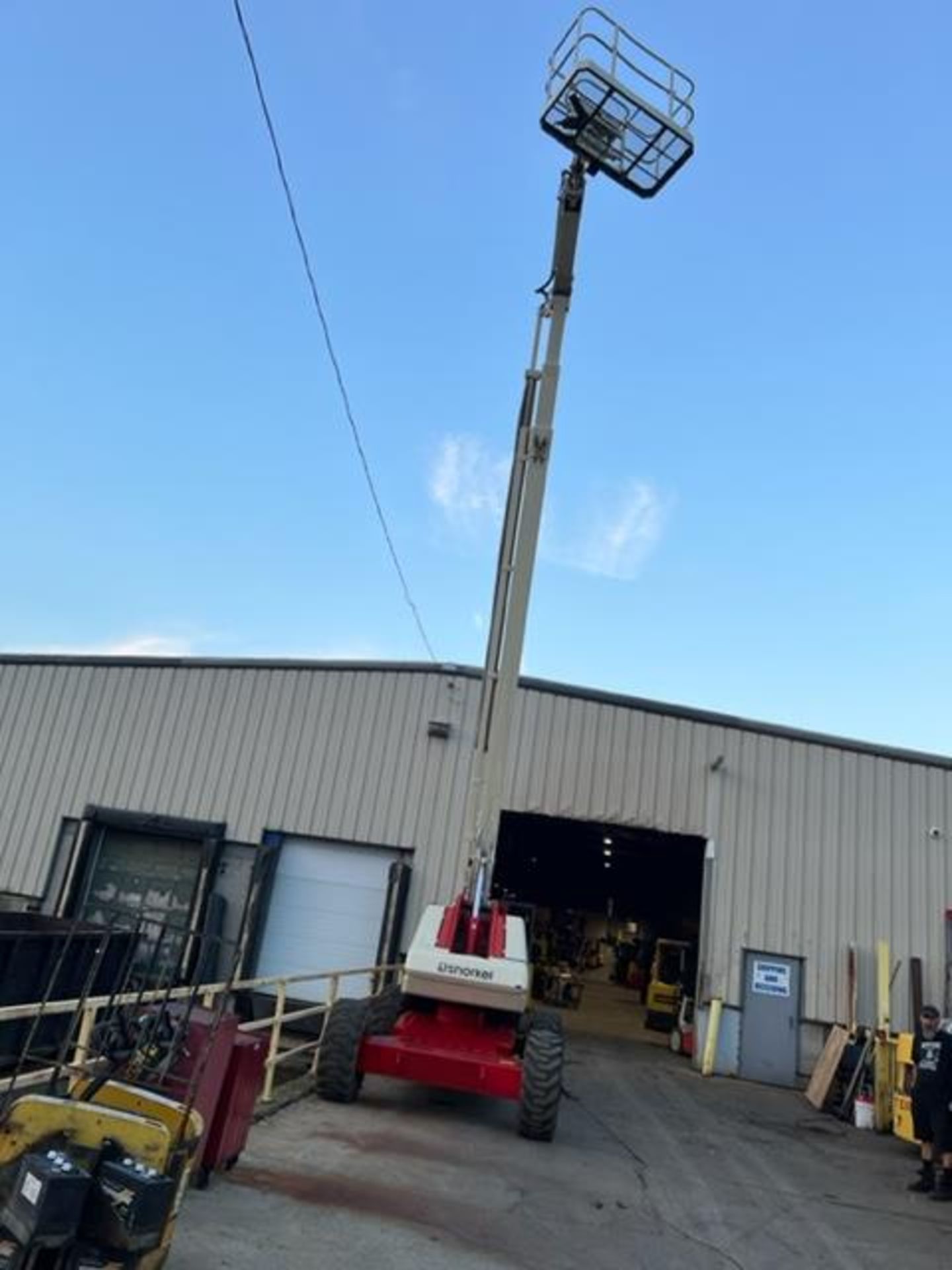 NICE Snorkel Boom Lift model PRO66 with 66' platform height and LOW HOURS Inspected to 2026 - Image 8 of 10