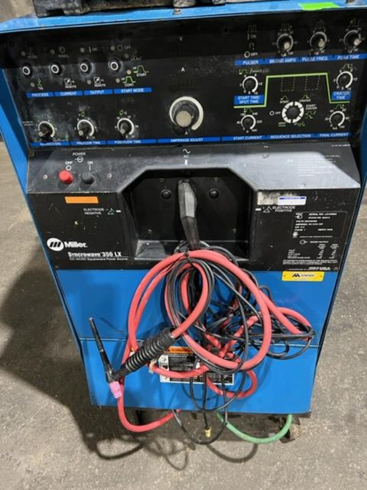 Miller Syncrowave 350 LX Tig Welder 350 AMP COMPLETE with Cables and whip & foot pedal & Miller