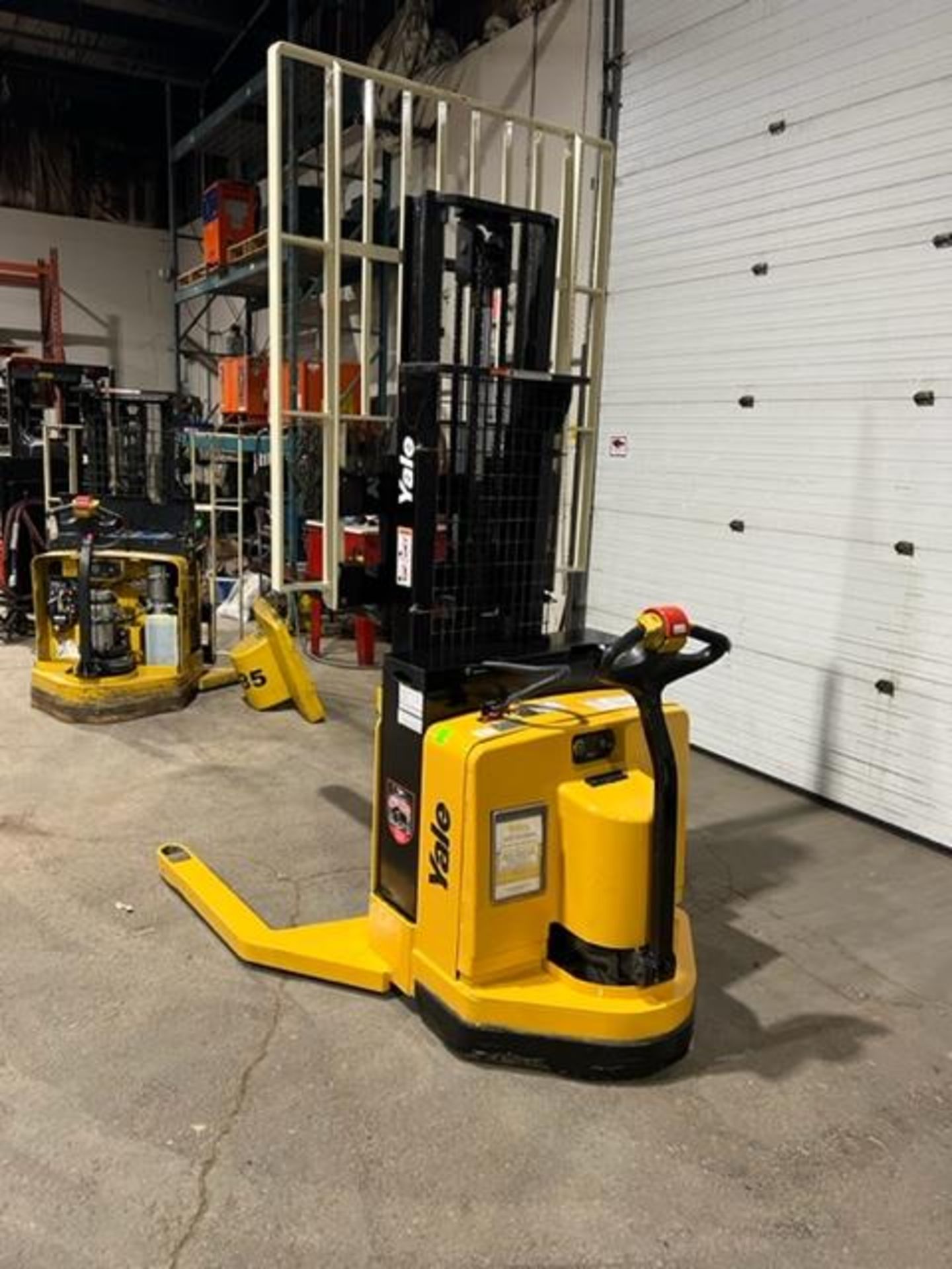 2008 Yale Pallet Stacker Walk Behind Order Picker 4000lbs capacity electric Powered Pallet Cart - Image 3 of 3