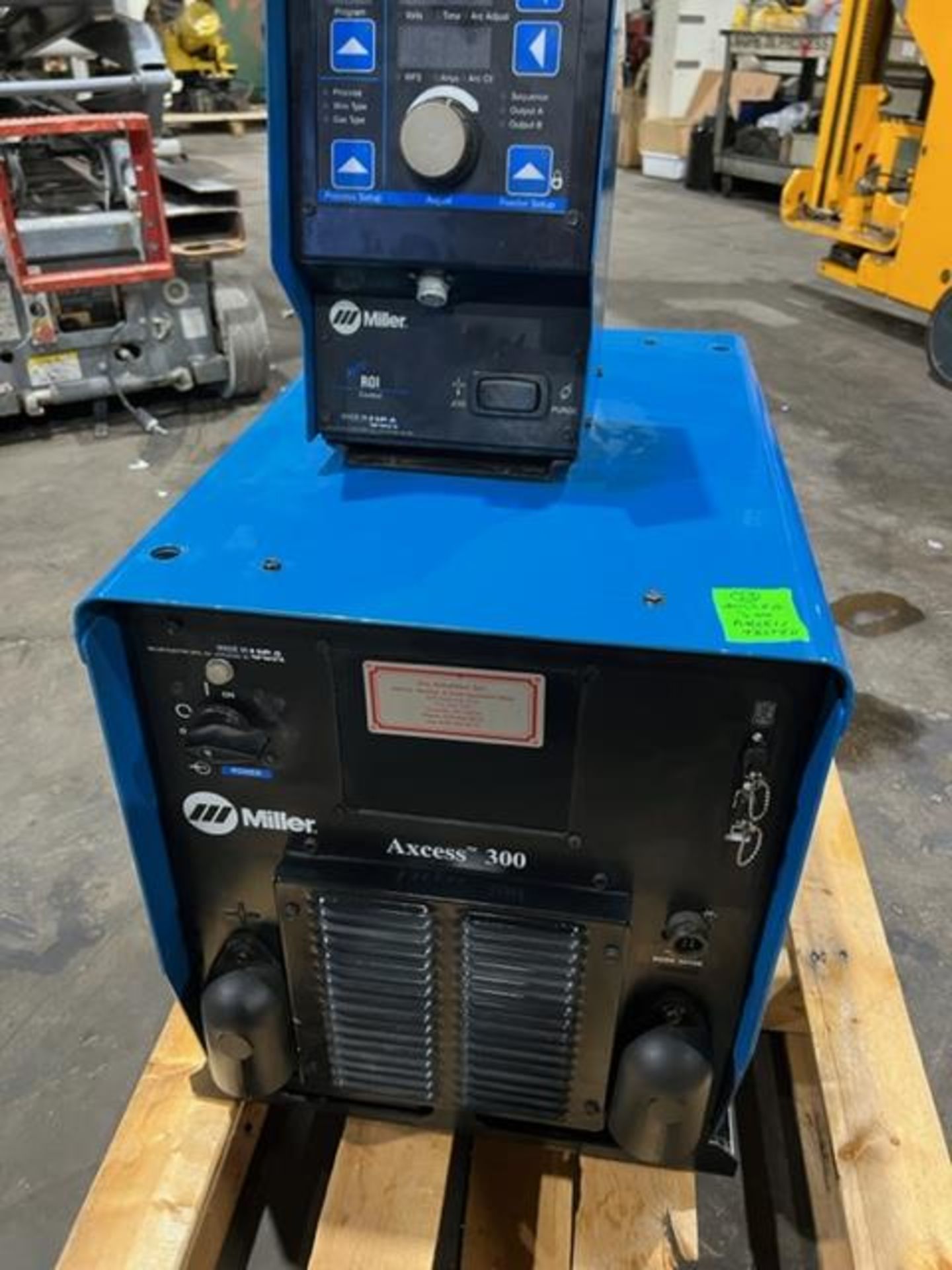 Miller Axcess 300 Welder with ROI Wire Feeder 4-wheel - COMPLETE on CART with gun 300 amp 208/230/