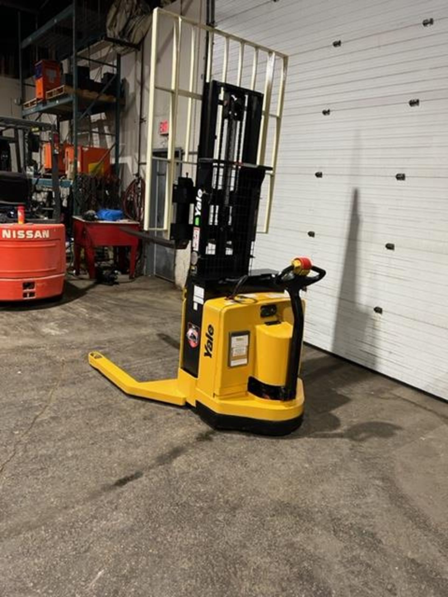 2010 Yale Pallet Stacker Walk Behind Order Picker 4000lbs capacity electric Powered Pallet Cart - Image 3 of 3