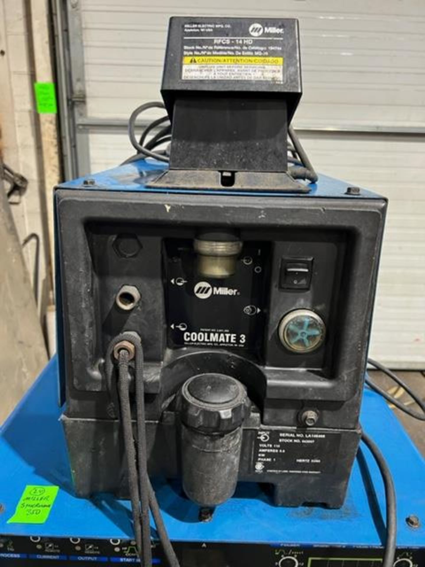 Miller Syncrowave 350 LX Tig Welder 350 AMP COMPLETE with Cables and whip & foot pedal & Miller - Image 2 of 2
