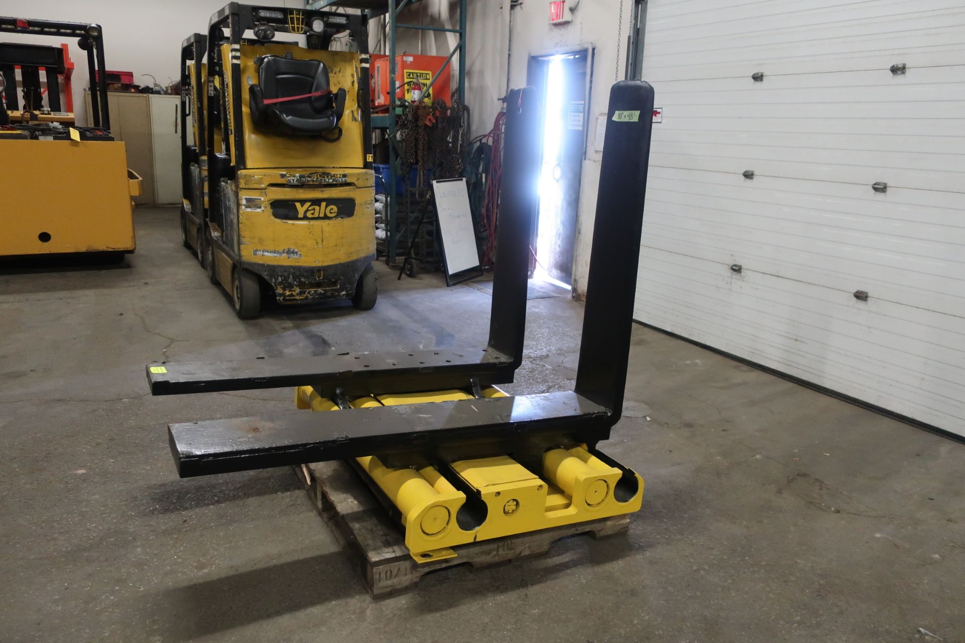 Forklift Forks 48" Long 10" wide with Positioner CLASS 4