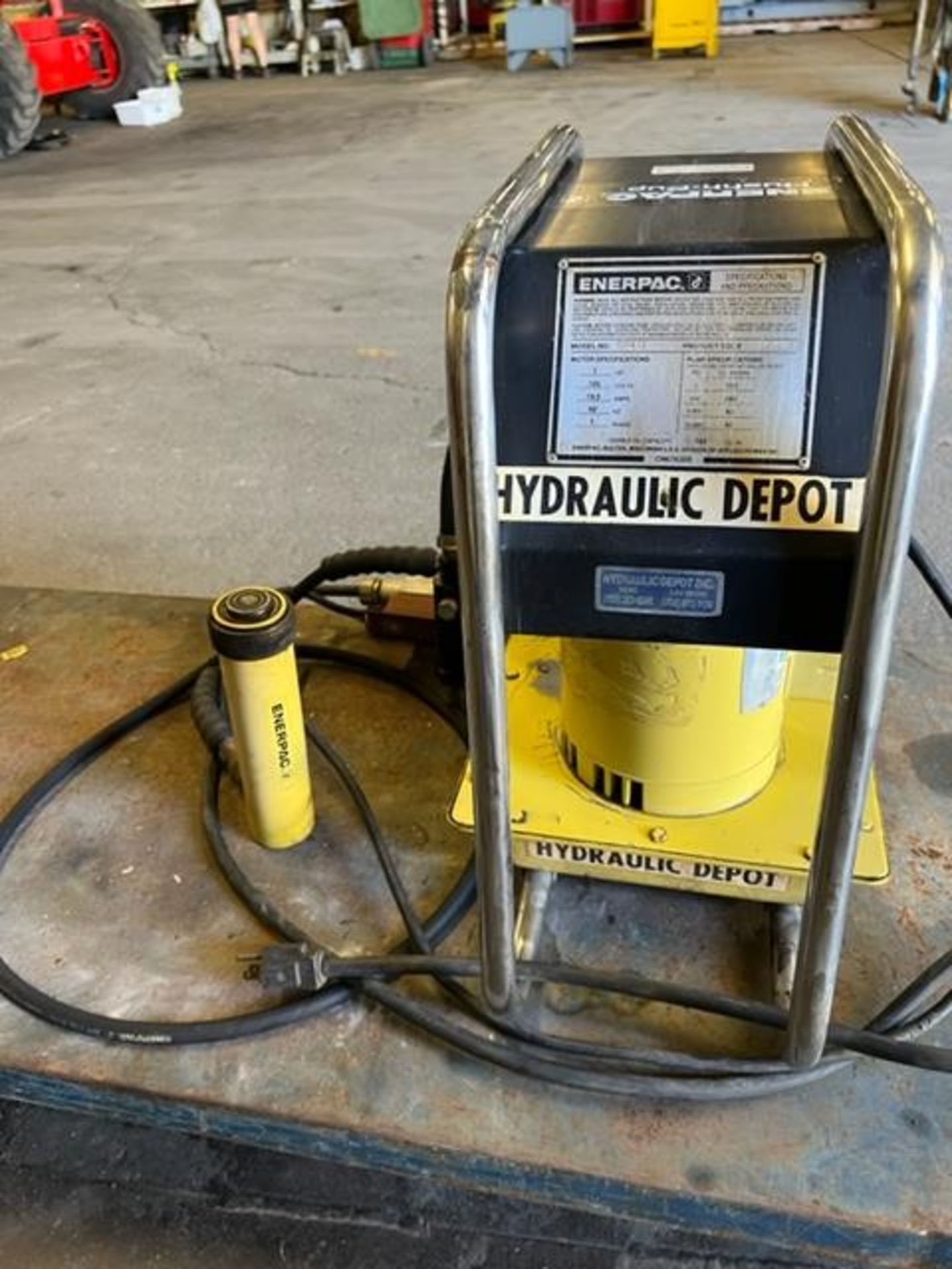 Enerpac Hushh-Pup Powerpack Pump hydraulic Cylinder Nice system - Image 2 of 2