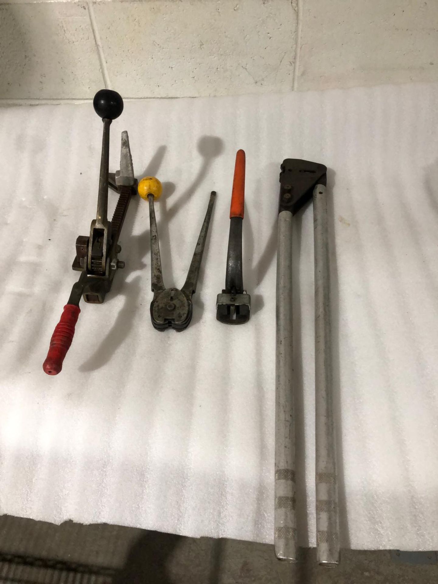 Lot of 4 (4 units) Tensioner & Crimper Units for Steel Strapping - Image 2 of 2