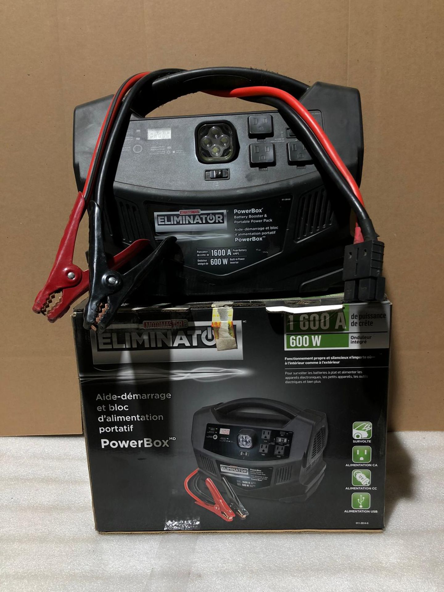 Eliminator Powerbox Battery Booster unit 1600A 600W portable power pack