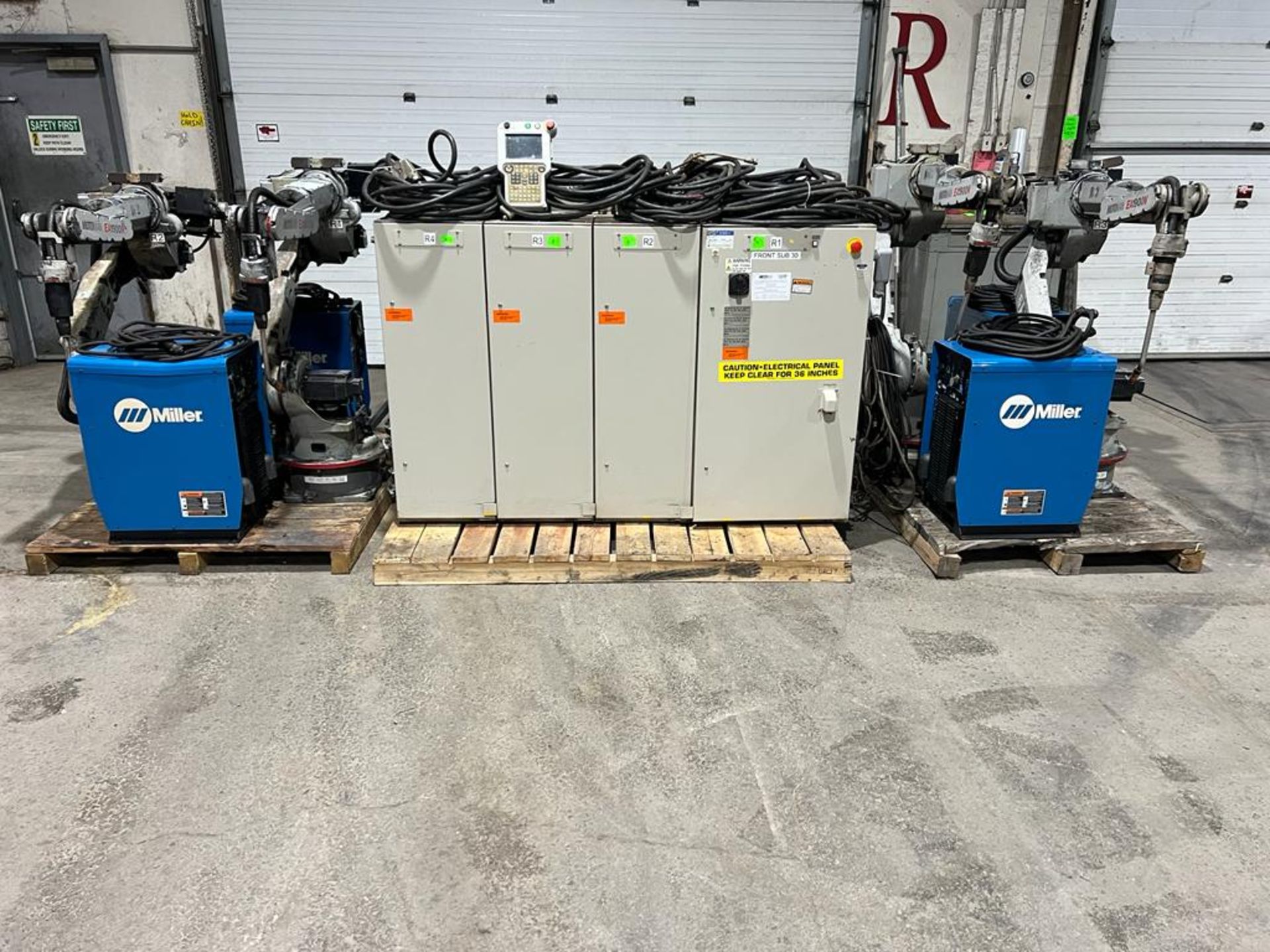 Lot of 4 (4 units) Motoman EA1900N Welding Robots Complete with Feeders & 4X Miller Auto Axcess - Image 3 of 10