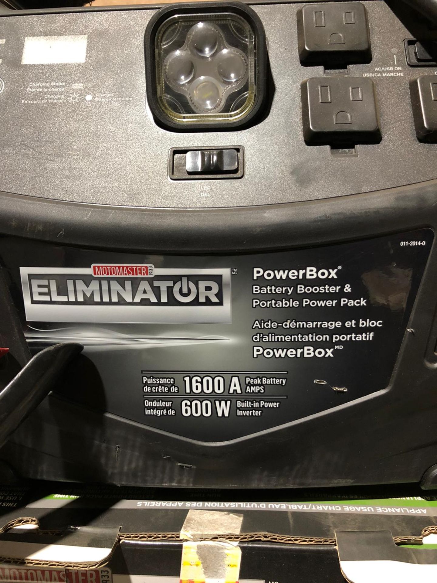 Eliminator Powerbox Battery Booster unit 1600A 600W portable power pack - Image 3 of 3