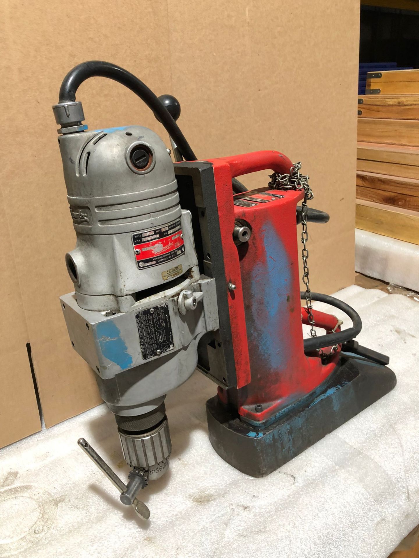 Milwaukee Electro Magnetic Mag Drill Press Unit *** FROM 5-STAR RIGGING - Image 2 of 3