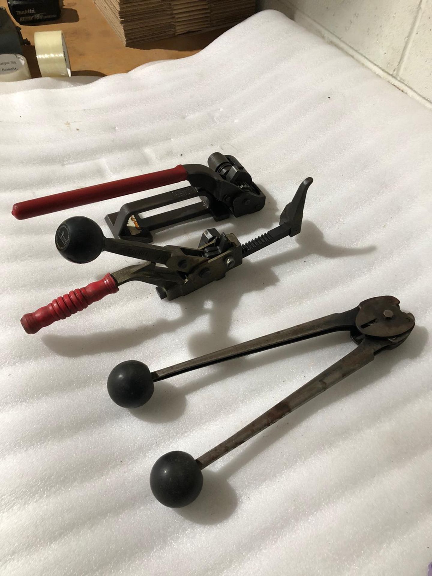 Lot of 3 (3 units) Tensioner & Crimper Units for Steel Strapping - Image 2 of 2